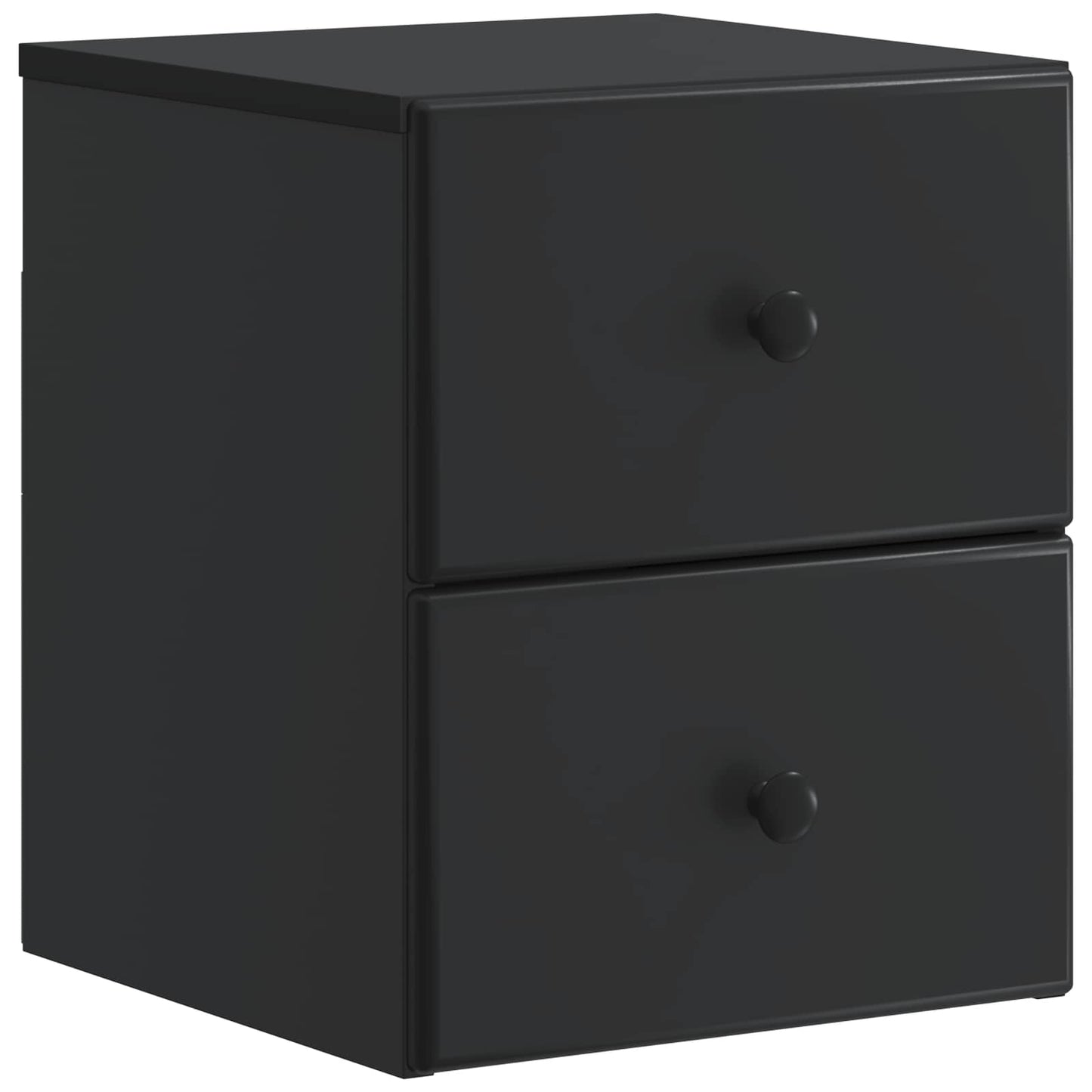 Wall-Mounted Bedside Cabinet Black 34.5 x 33 x 40 cm