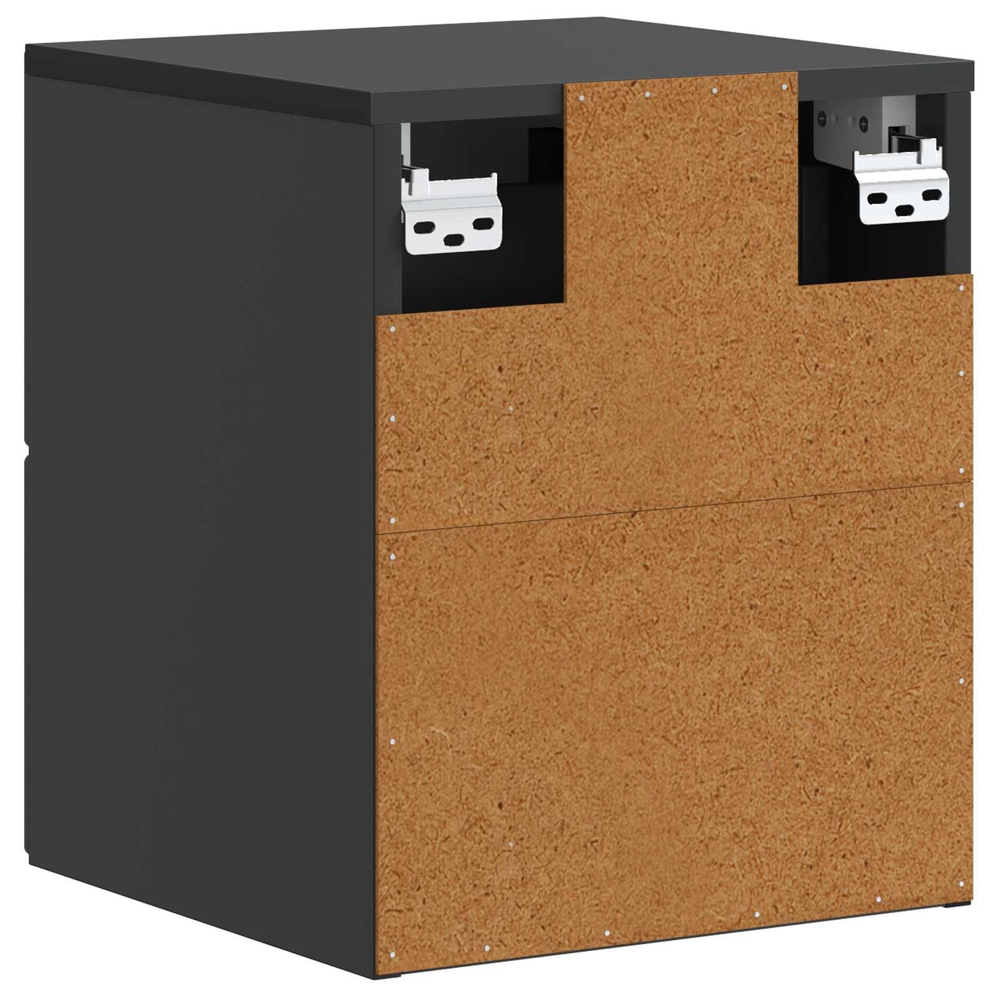 Wall-Mounted Bedside Cabinet Black 34.5 x 33 x 40 cm