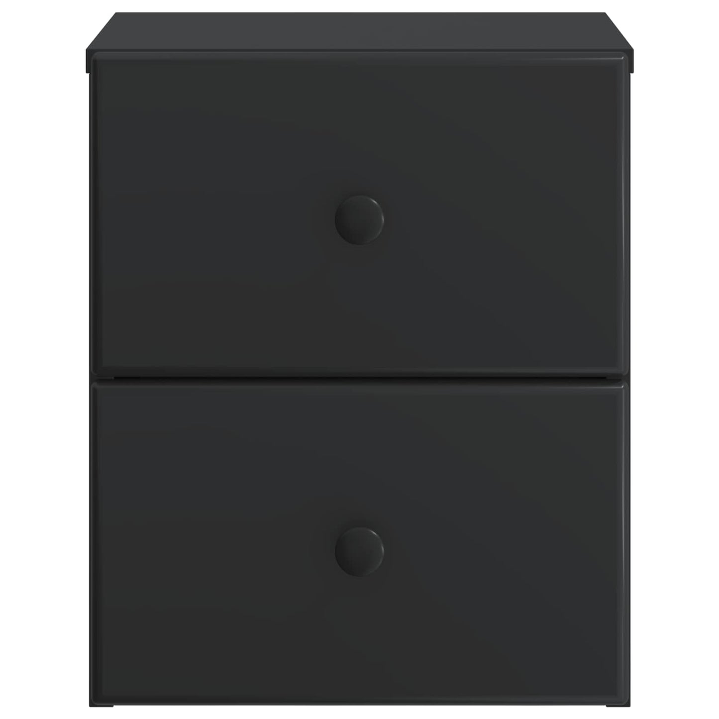 Wall-Mounted Bedside Cabinet Black 34.5 x 33 x 40 cm
