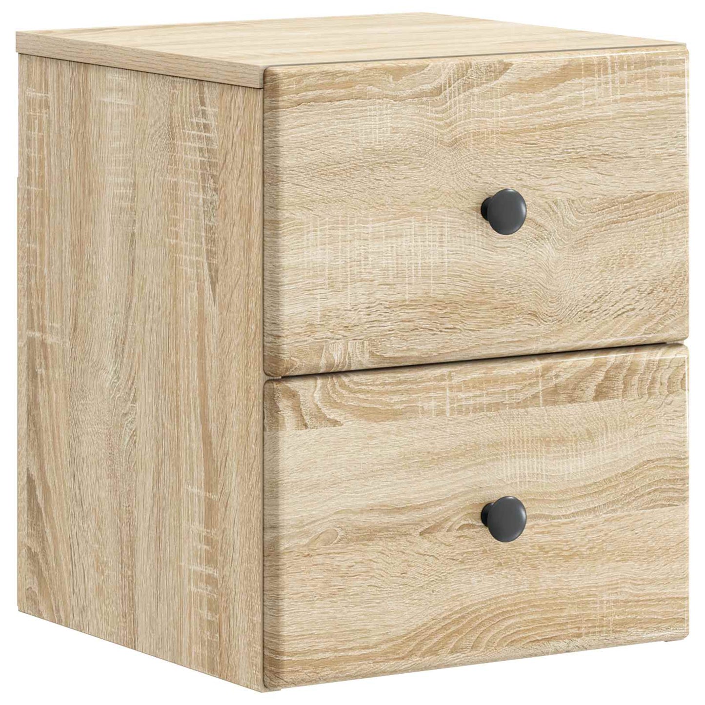 Wall-Mounted Bedside Cabinet Sonoma Oak 34.5 x 33 x 40 cm
