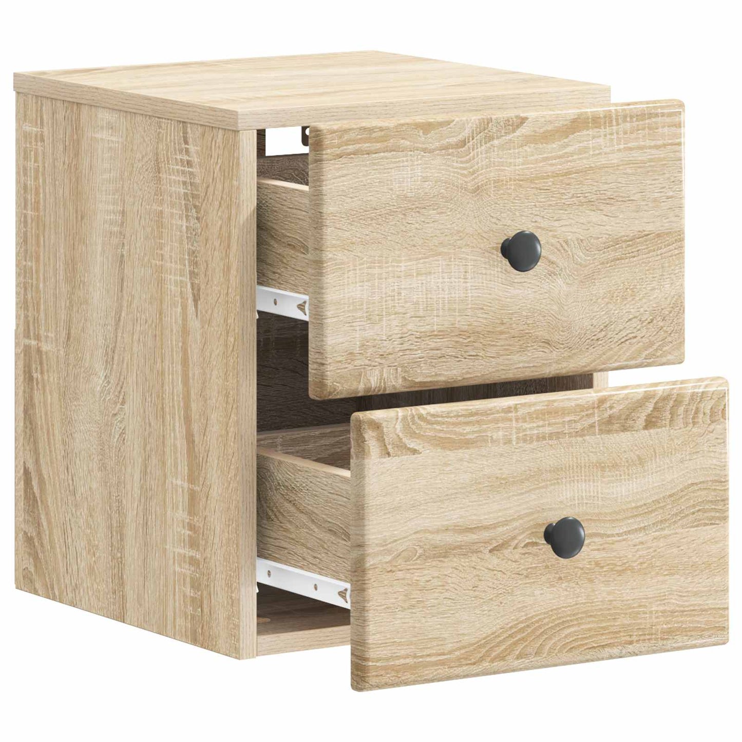 Wall-Mounted Bedside Cabinet Sonoma Oak 34.5 x 33 x 40 cm