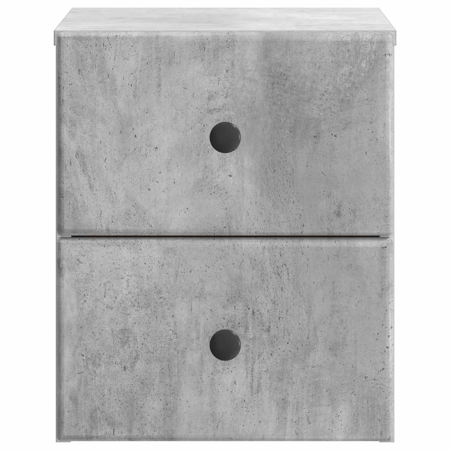 Wall-Mounted Bedside Cabinet with Drawer 2 pcs Concrete Grey
