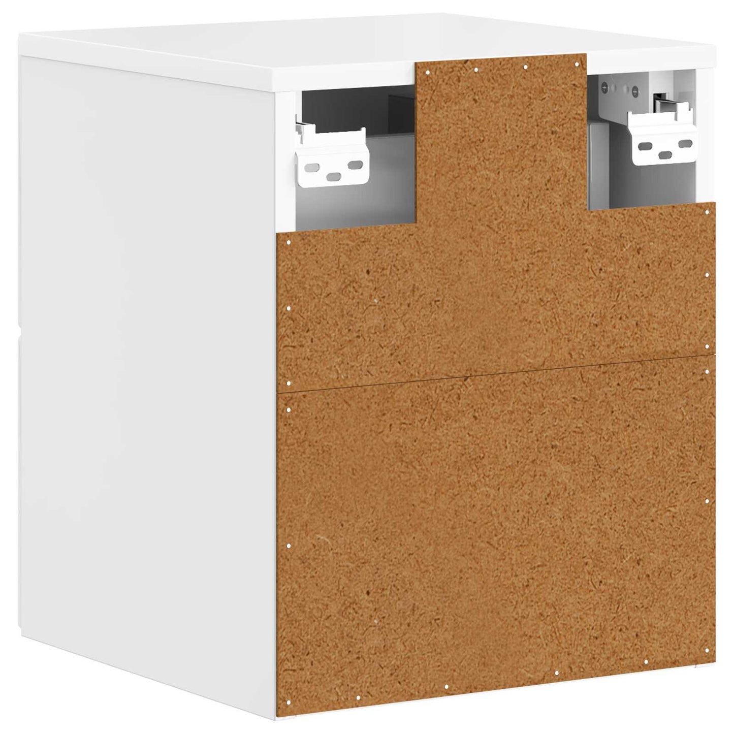 Wall-Mounted Bedside Cabinet High Gloss White 34.5 x 33 x 40 cm