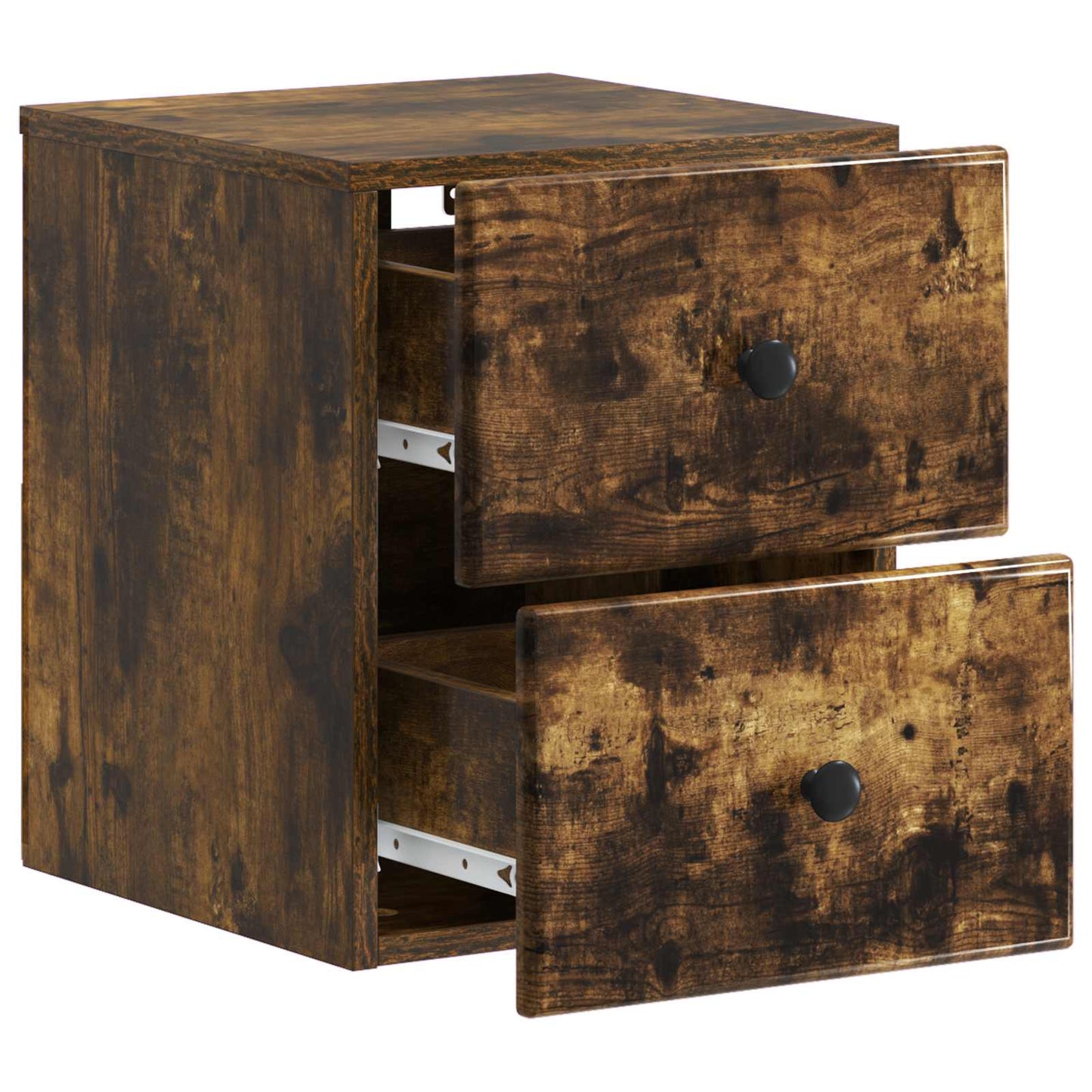 Wall-Mounted Bedside Cabinet Smoked Oak 34.5 x 33 x 40 cm