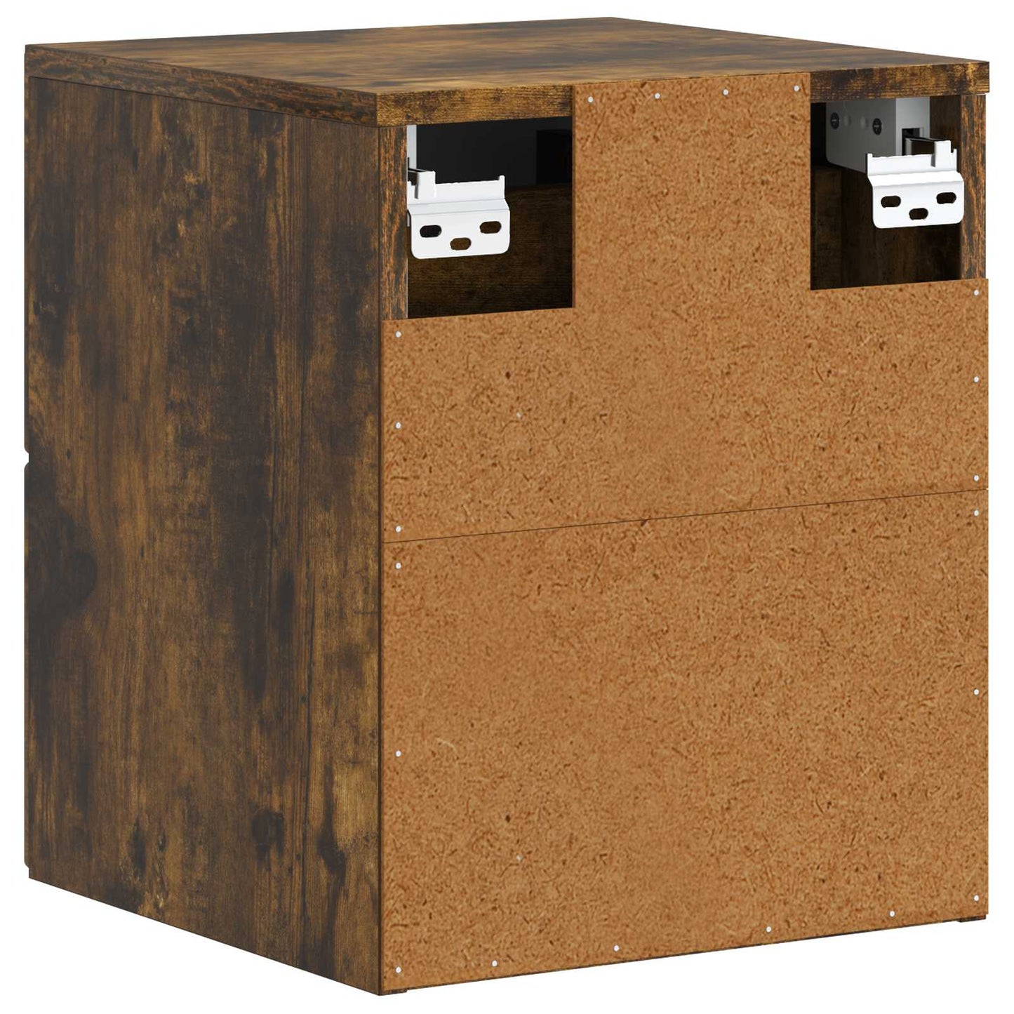 Wall-Mounted Bedside Cabinet Smoked Oak 34.5 x 33 x 40 cm