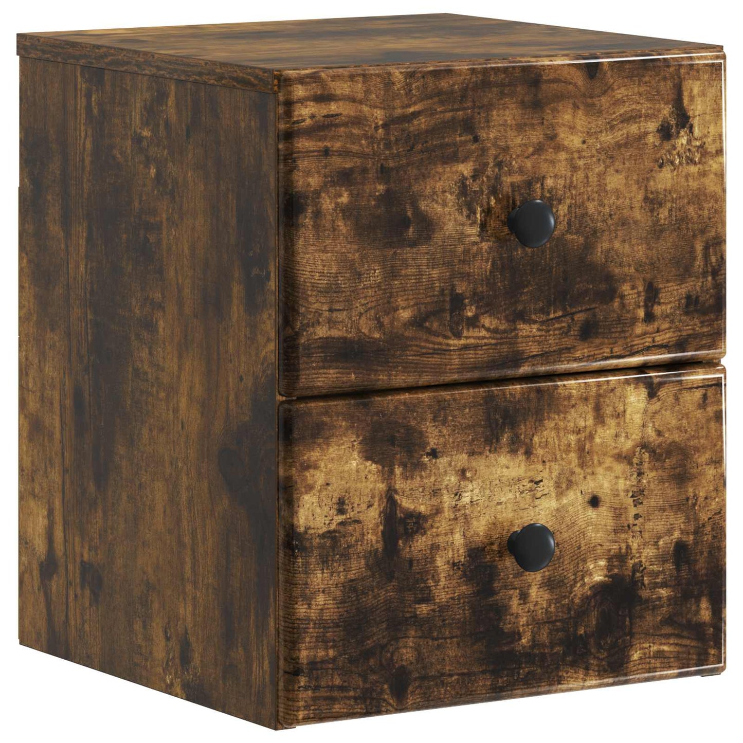 Wall-Mounted Bedside Cabinet 2 pcs Smoked Oak 34.5 x 33 x 40 cm
