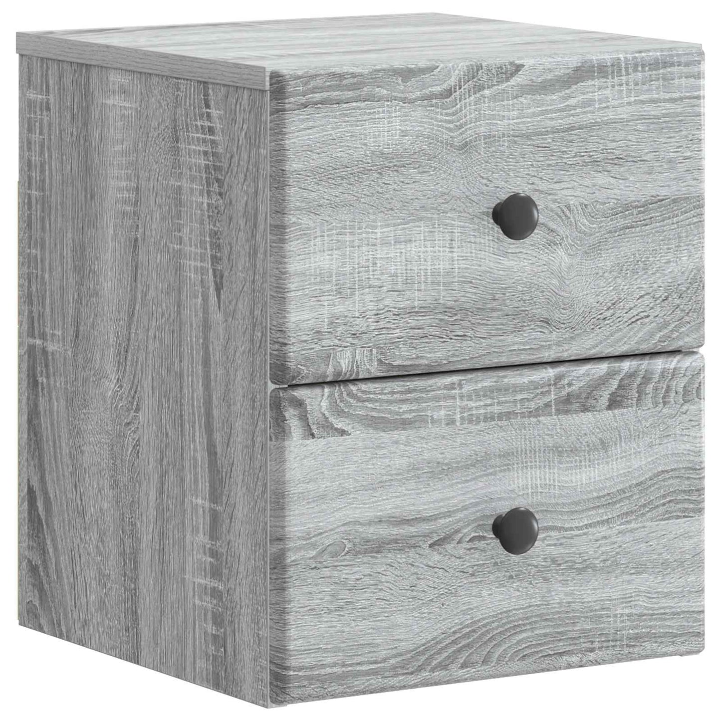 Wall-Mounted Bedside Cabinet 2 pcs Grey Sonoma Engineered Wood