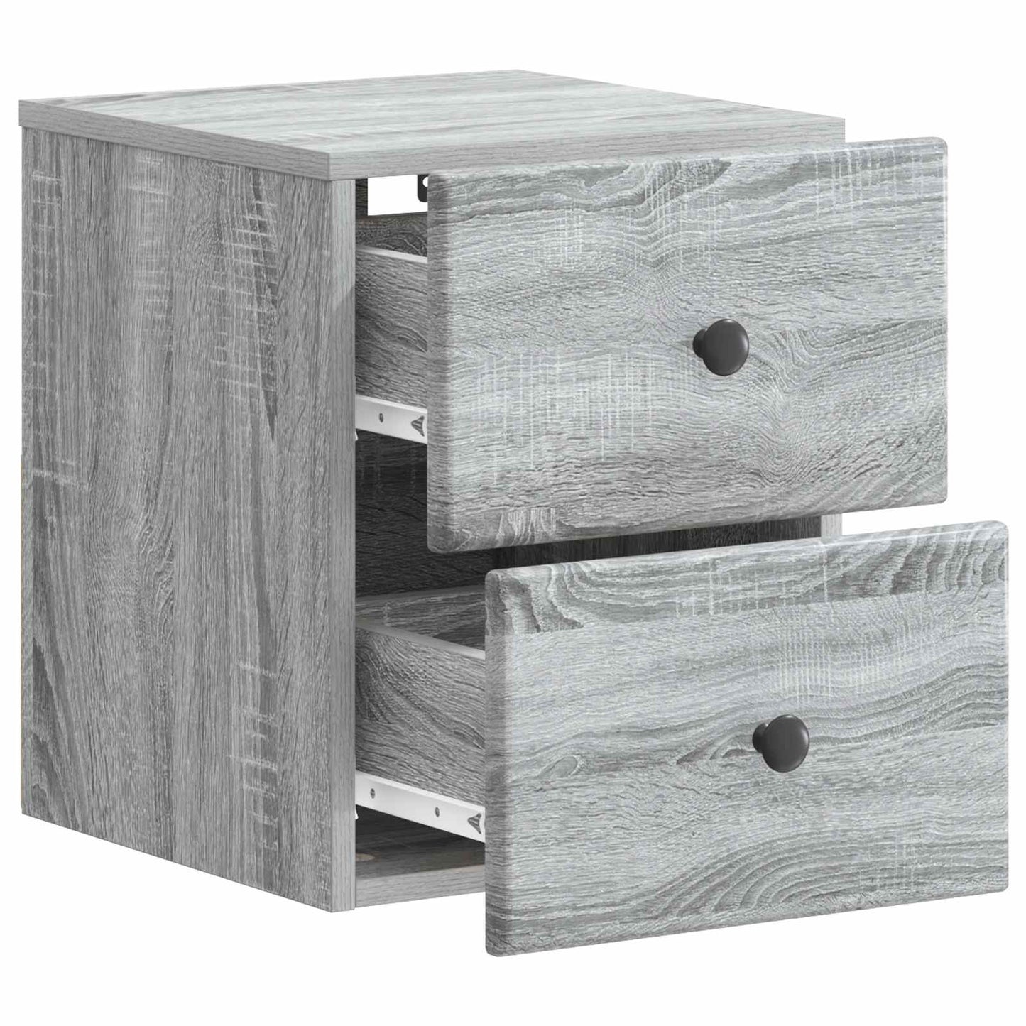 Wall-Mounted Bedside Cabinet 2 pcs Grey Sonoma Engineered Wood