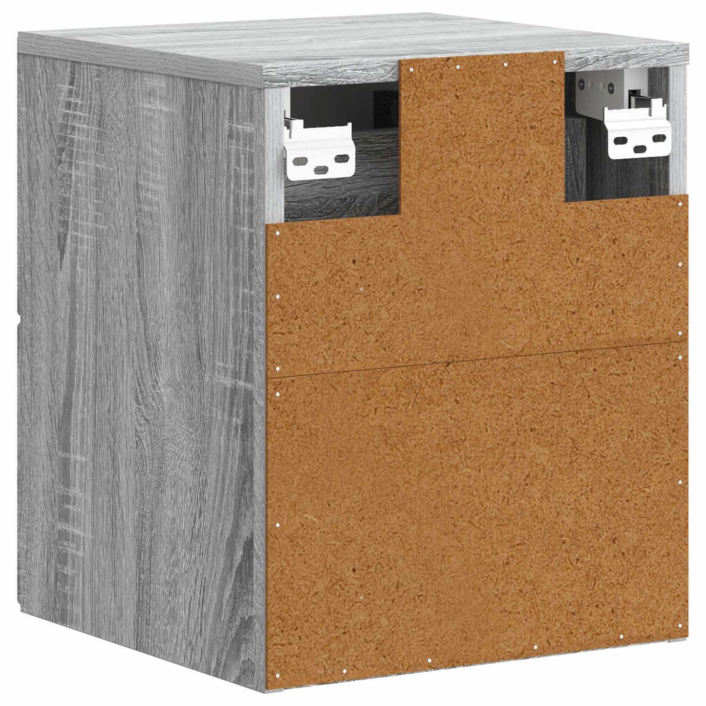 Wall-Mounted Bedside Cabinet 2 pcs Grey Sonoma Engineered Wood