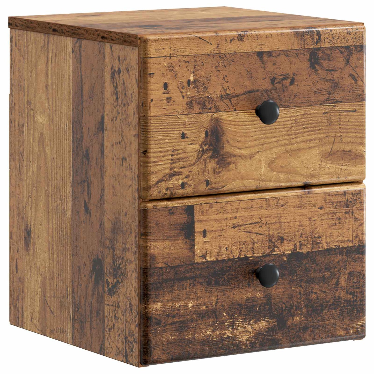 Wall-Mounted Bedside Cabinet 2 pcs Old Wood 34.5 x 33 x 40 cm