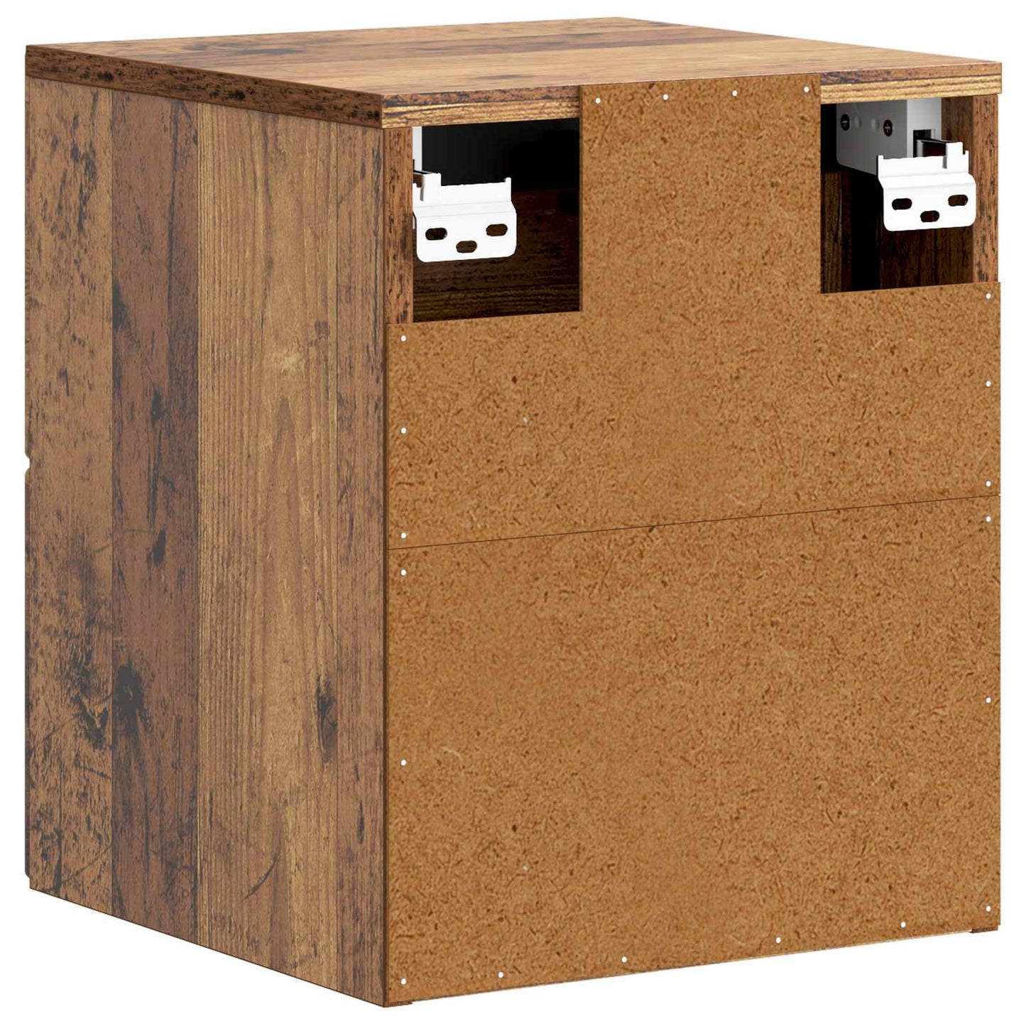 Wall-Mounted Bedside Cabinet 2 pcs Old Wood 34.5 x 33 x 40 cm