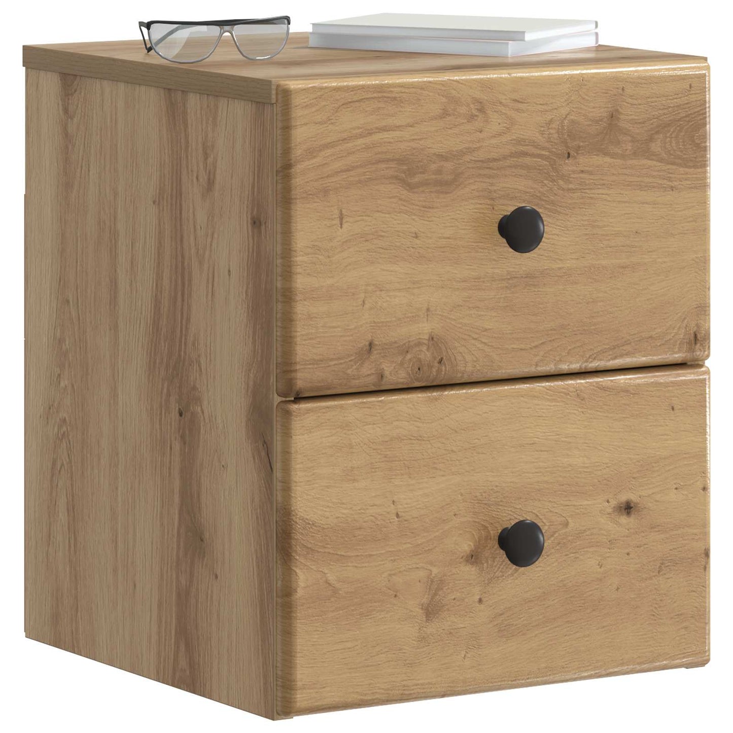 Wall-Mounted Bedside Cabinet Artisan Oak 34.5 x 33 x 40 cm