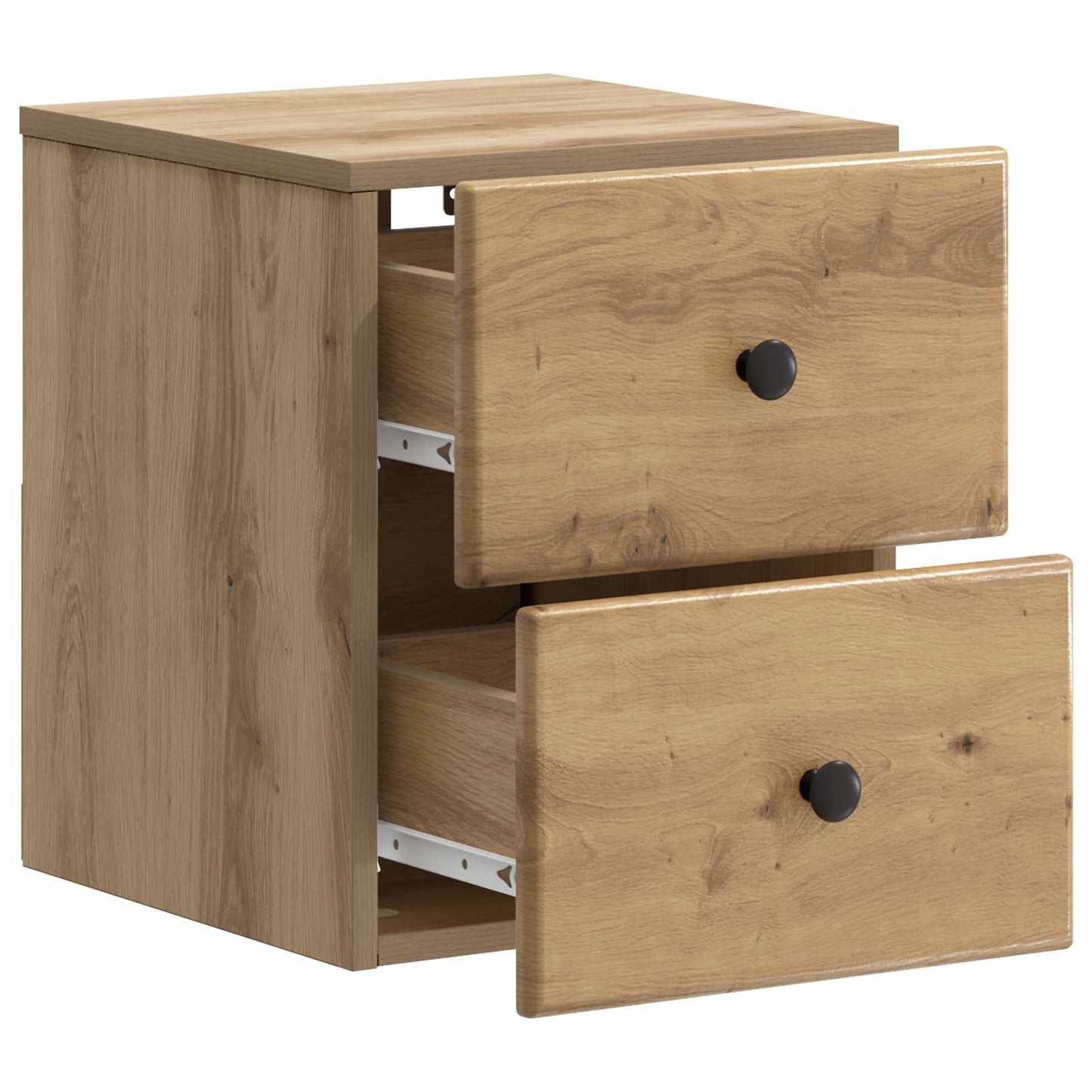Wall-Mounted Bedside Cabinet 2 pcs Artisan Oak Engineered Wood