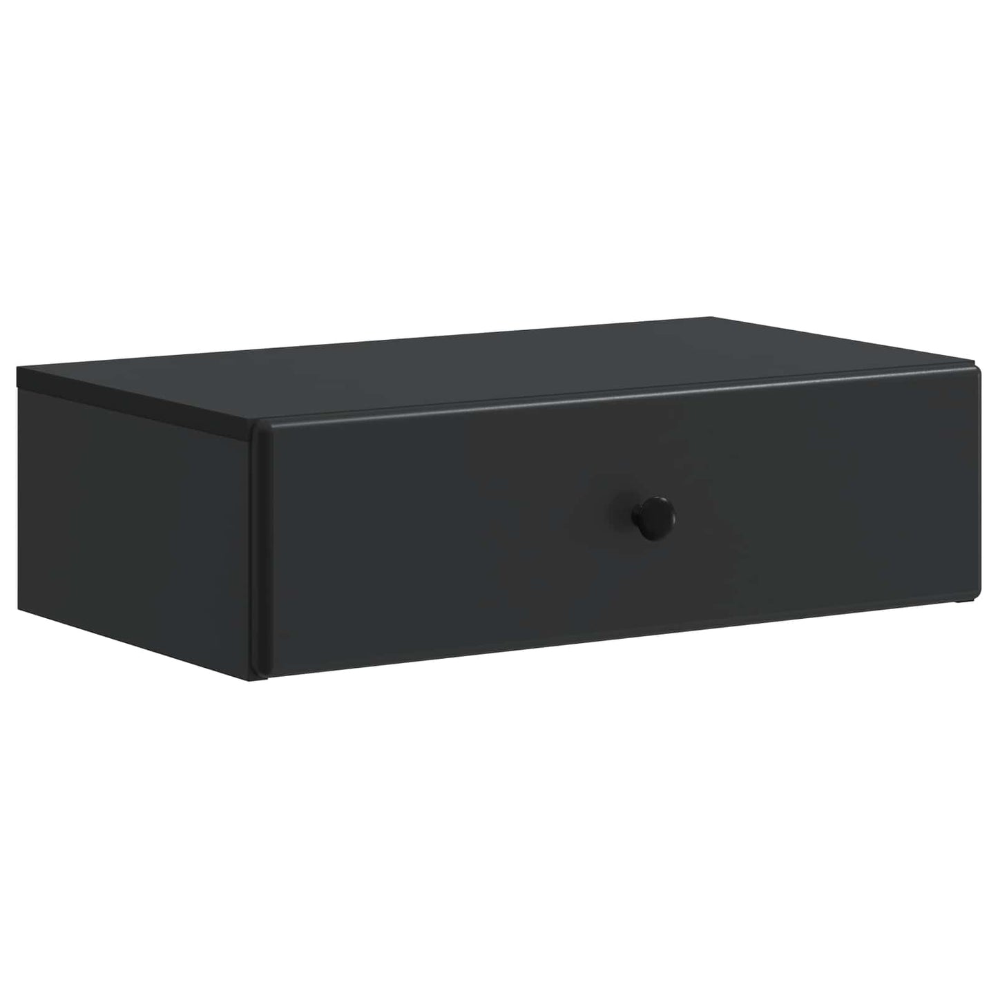 Wall-Mounted Side Table Black 59 x 34.5 x 17 cm Engineered Wood