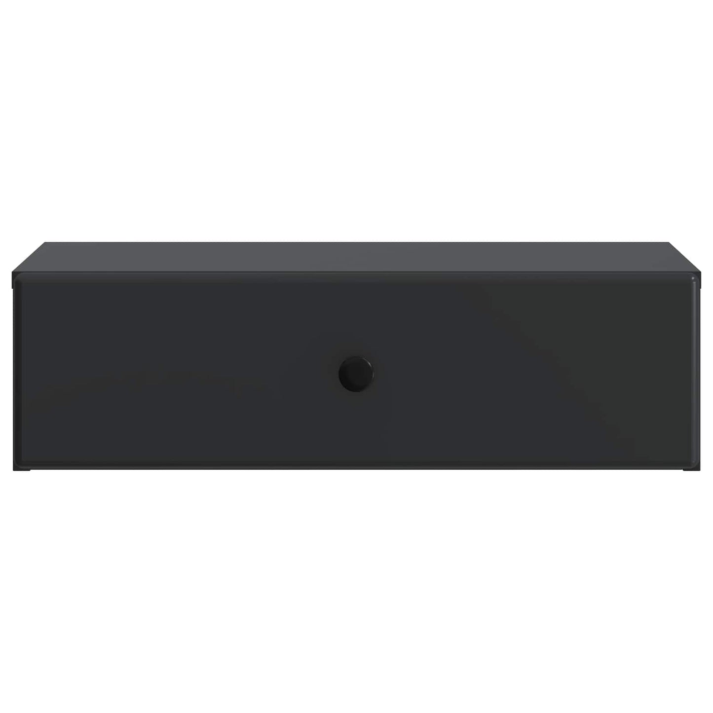 Wall-Mounted Side Table Black 59 x 34.5 x 17 cm Engineered Wood