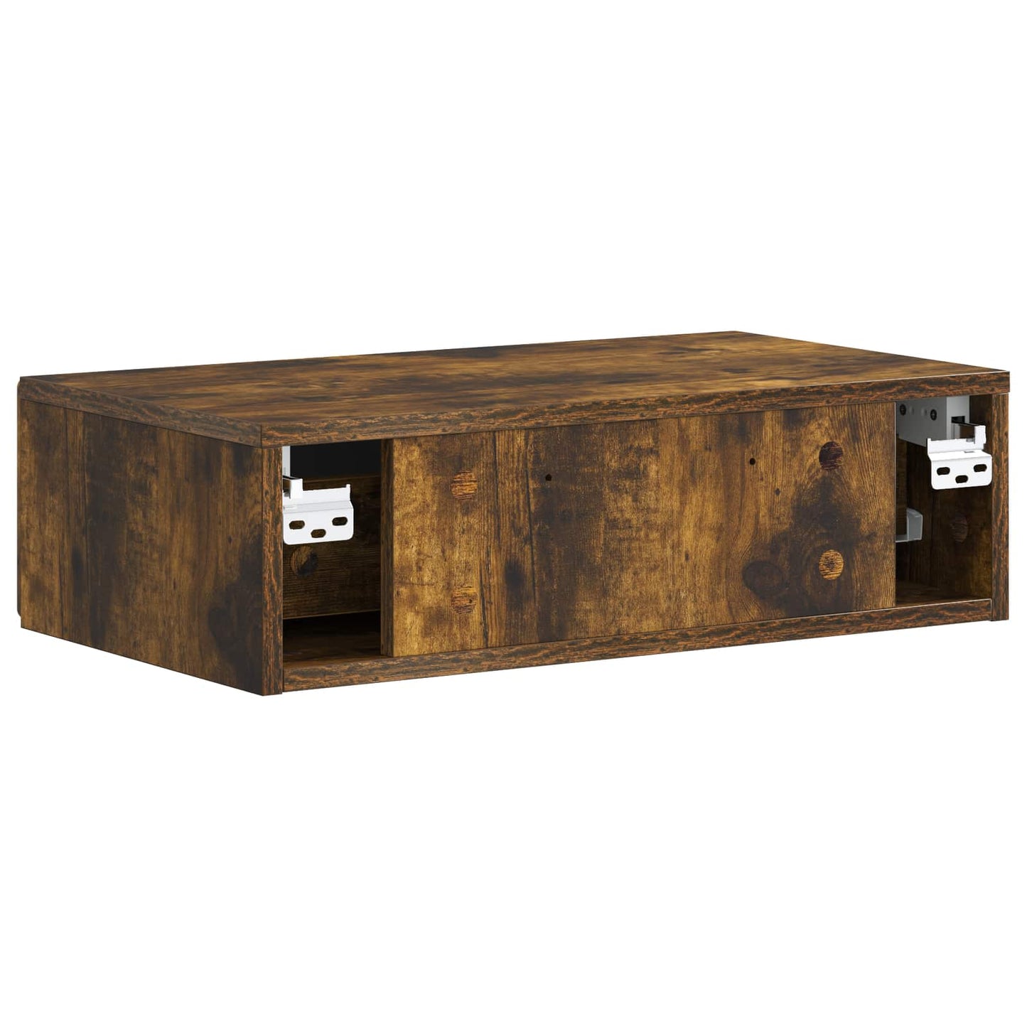 Wall-Mounted Side Table Smoked Oak 59 x 34.5 x 17 cm