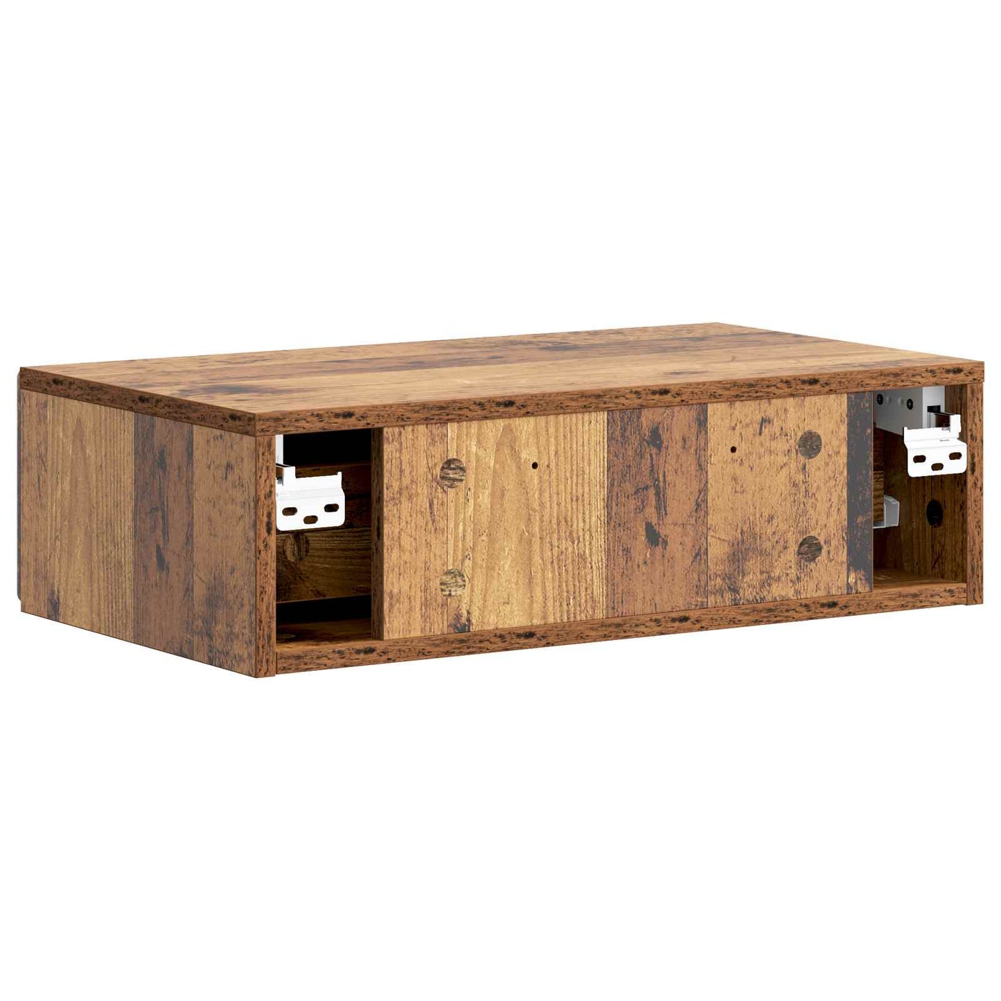 Wall-Mounted Side Table Wall-mounted Old Wood 59 x 34.5 x 17 cm
