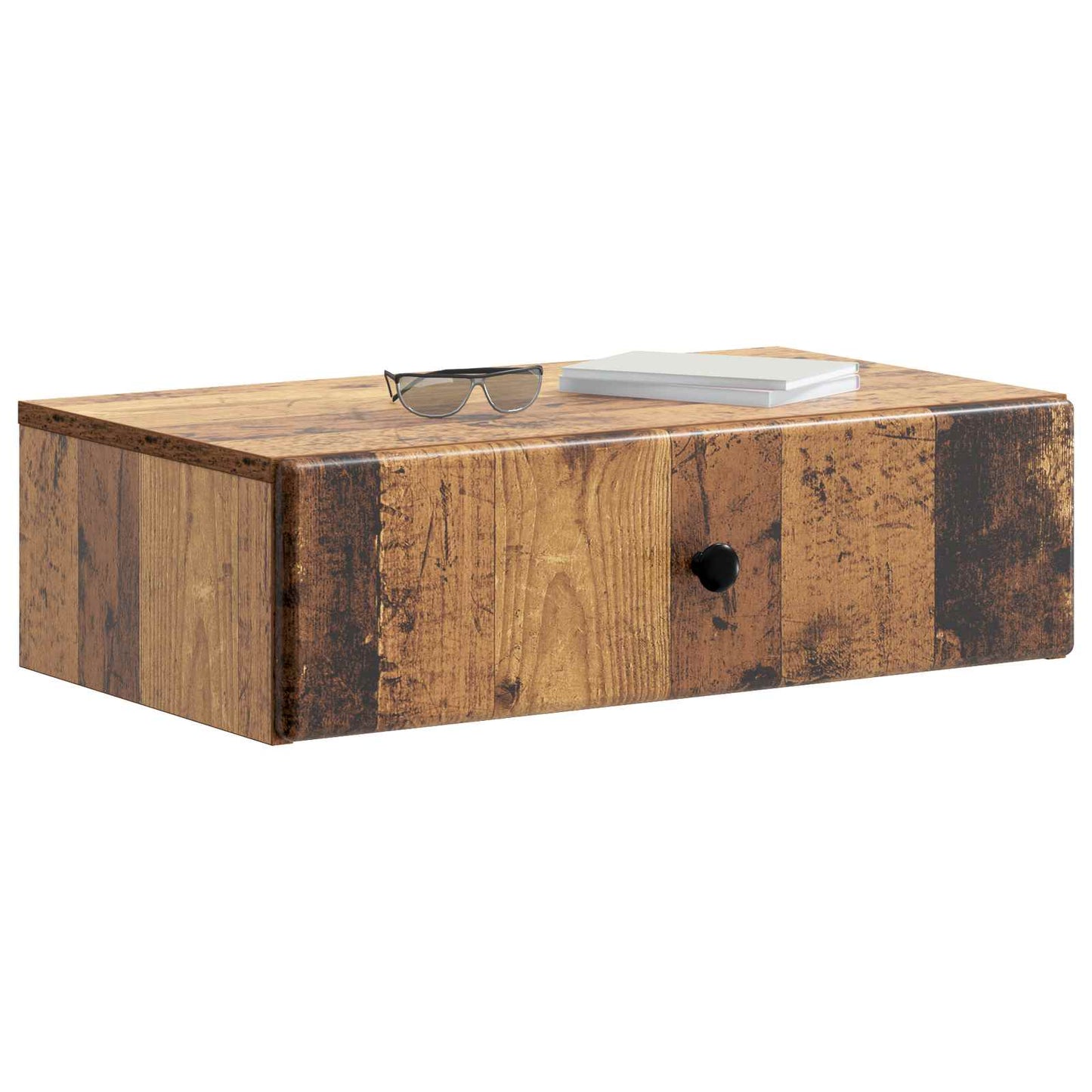 Wall-Mounted Side Table Wall-mounted Old Wood 59 x 34.5 x 17 cm