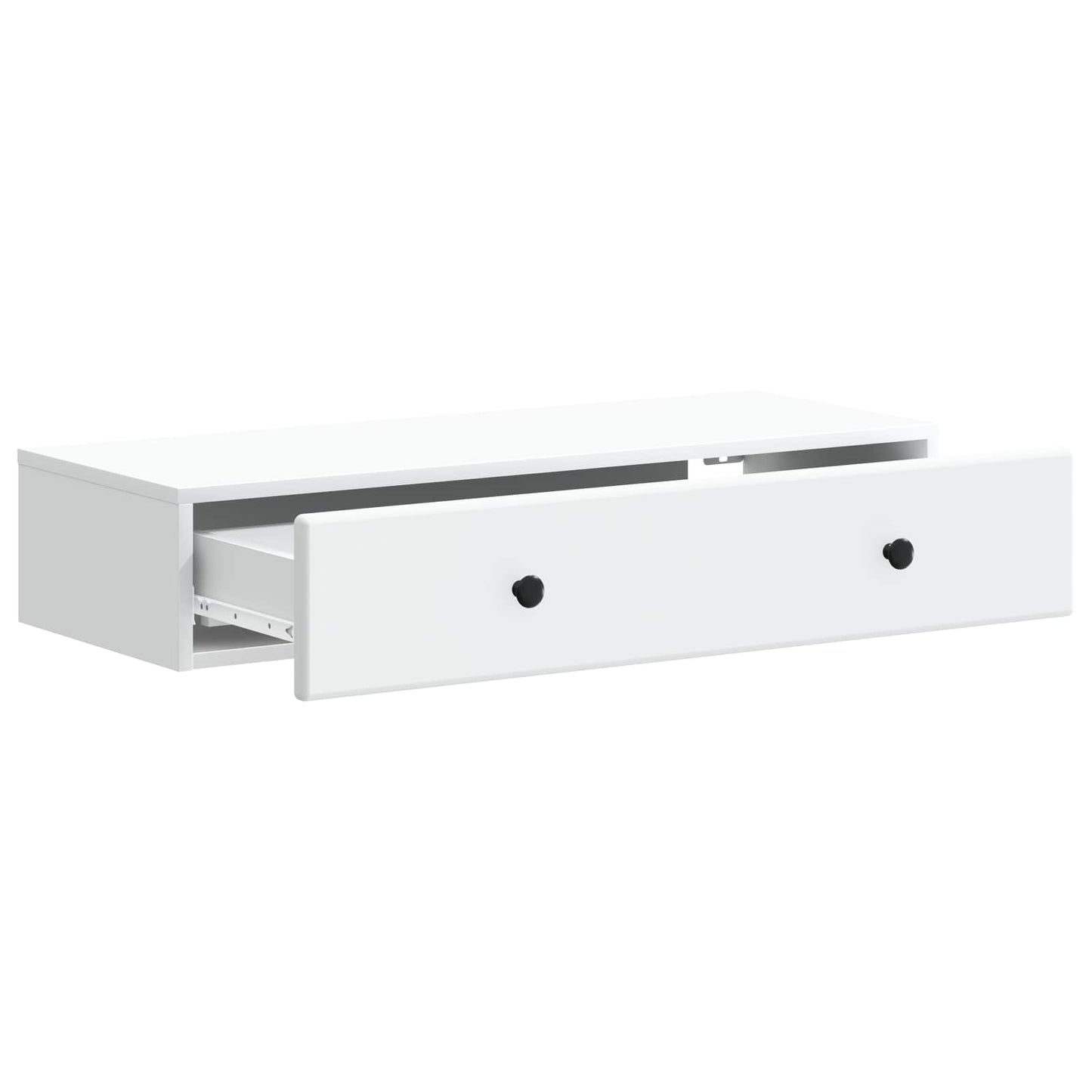 Wall-Mounted Side Table Wall-mounted White 87.5 x 34.5 x 17 cm