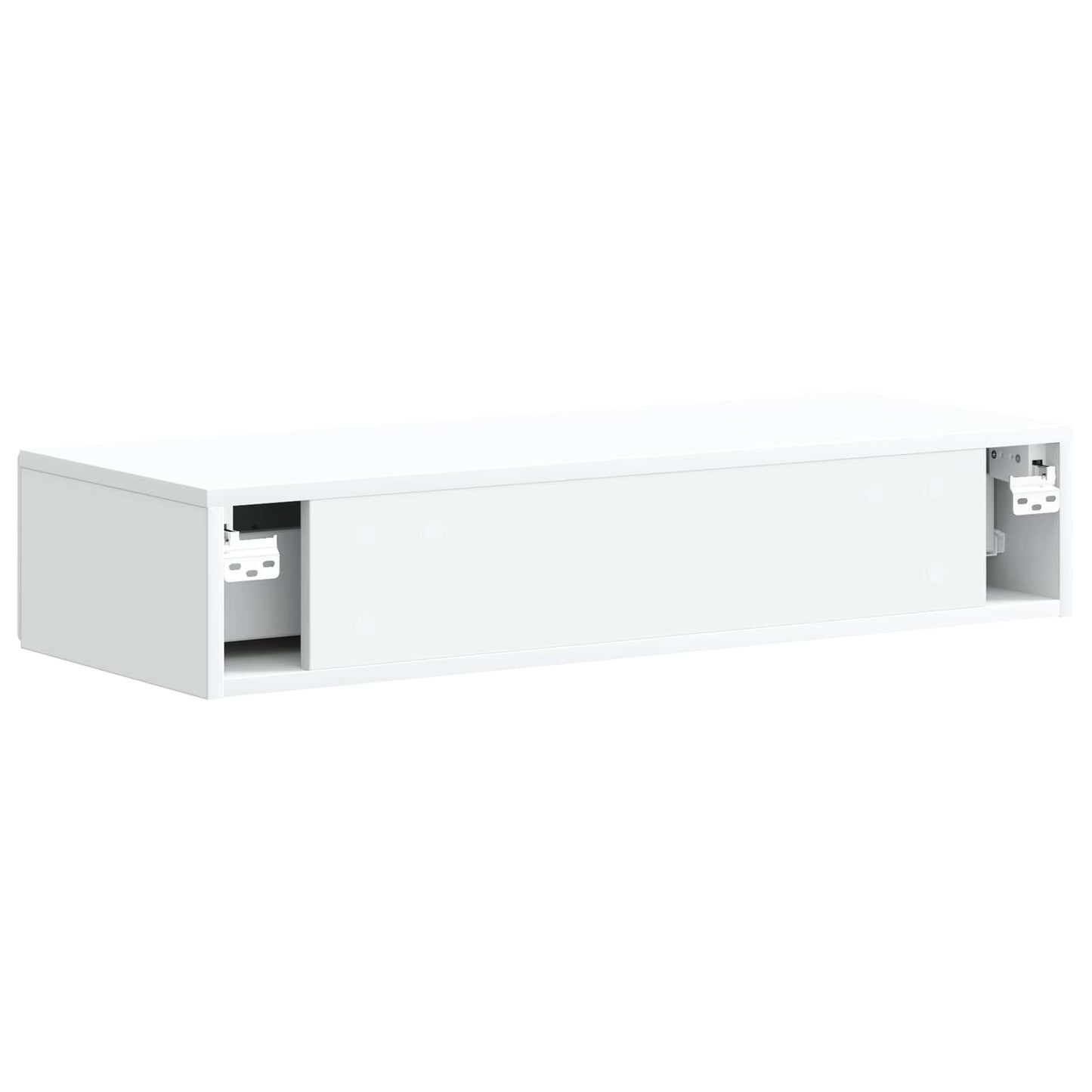 Wall-Mounted Side Table Wall-mounted White 87.5 x 34.5 x 17 cm