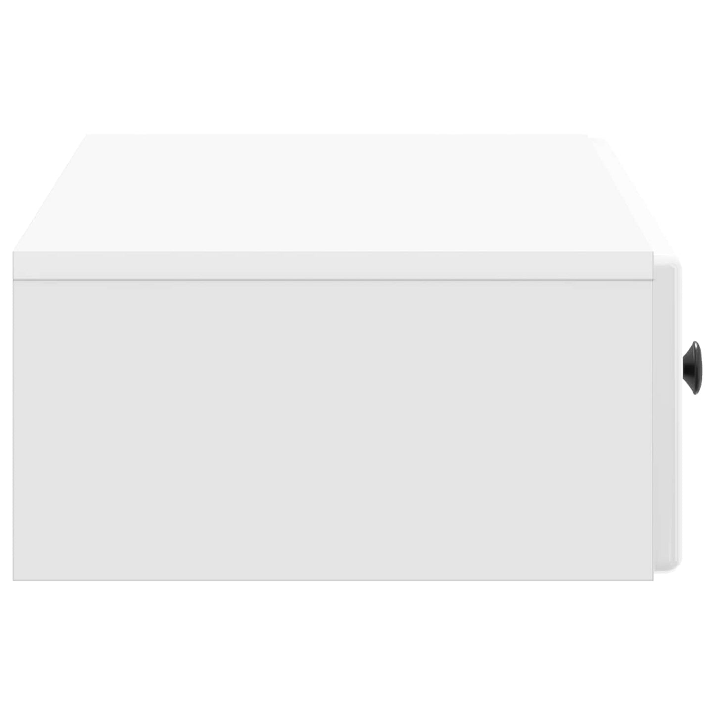 Wall-Mounted Side Table High Gloss White 87.5 x 34.5 x 17 cm