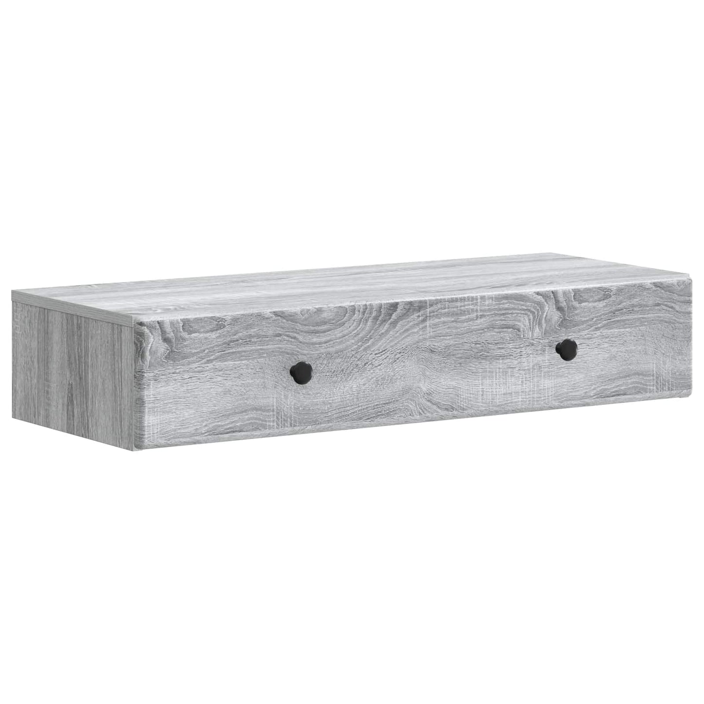 Wall-Mounted Side Table Grey Sonoma 87.5 x 34.5 x 17 cm