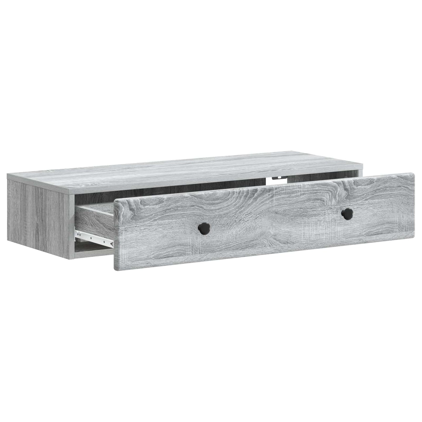 Wall-Mounted Side Table Grey Sonoma 87.5 x 34.5 x 17 cm