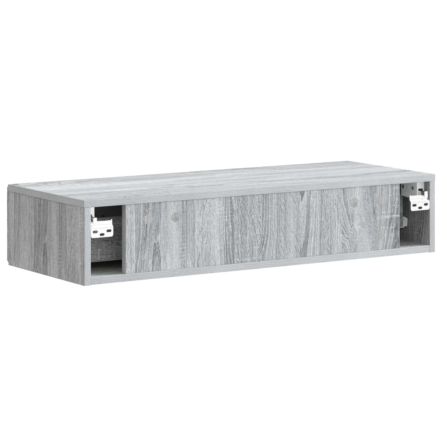 Wall-Mounted Side Table Grey Sonoma 87.5 x 34.5 x 17 cm