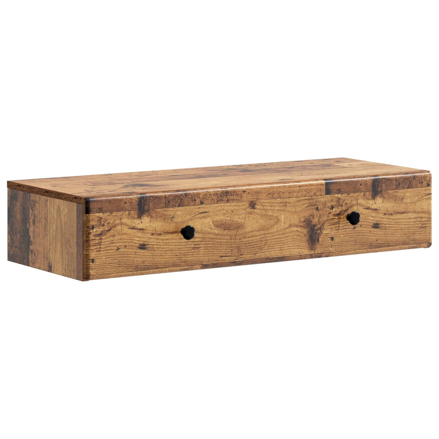 Wall-Mounted Side Table Old Wood 87.5 x 34.5 x 17 cm