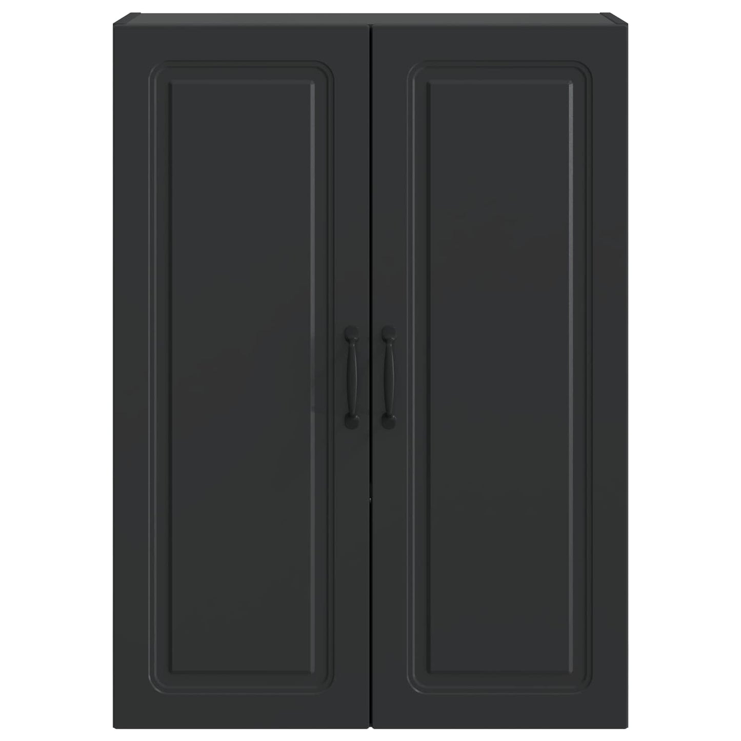 Wall-Mounted Cabinet Black 66 x 34.5 x 90 cm Engineered Wood