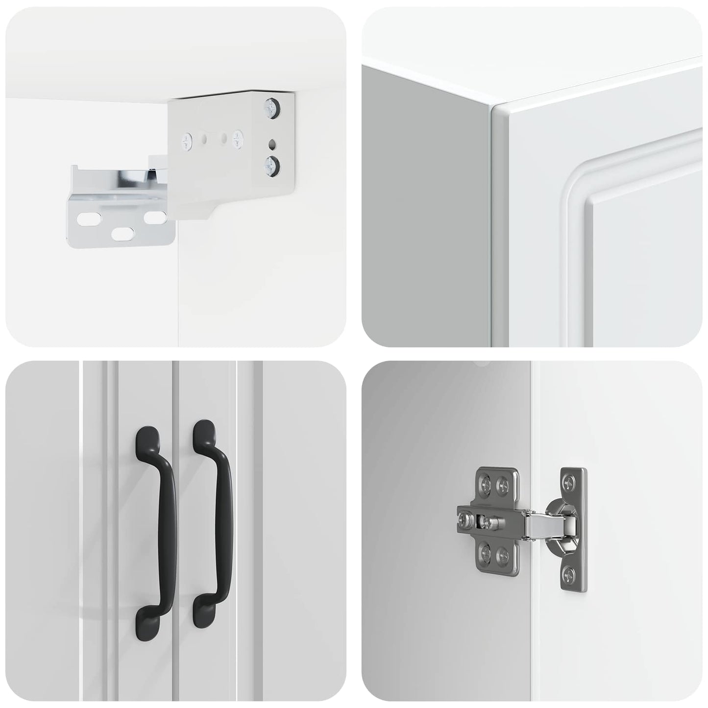 Wall-Mounted Cabinet High Gloss White 66 x 34.5 x 90 cm