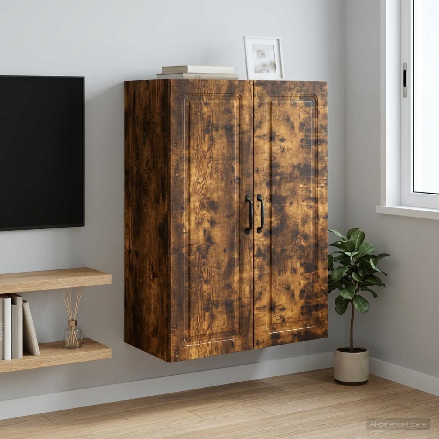 Wall-Mounted Cabinet 66 x 34.5 x 90 cm Engineered Wood