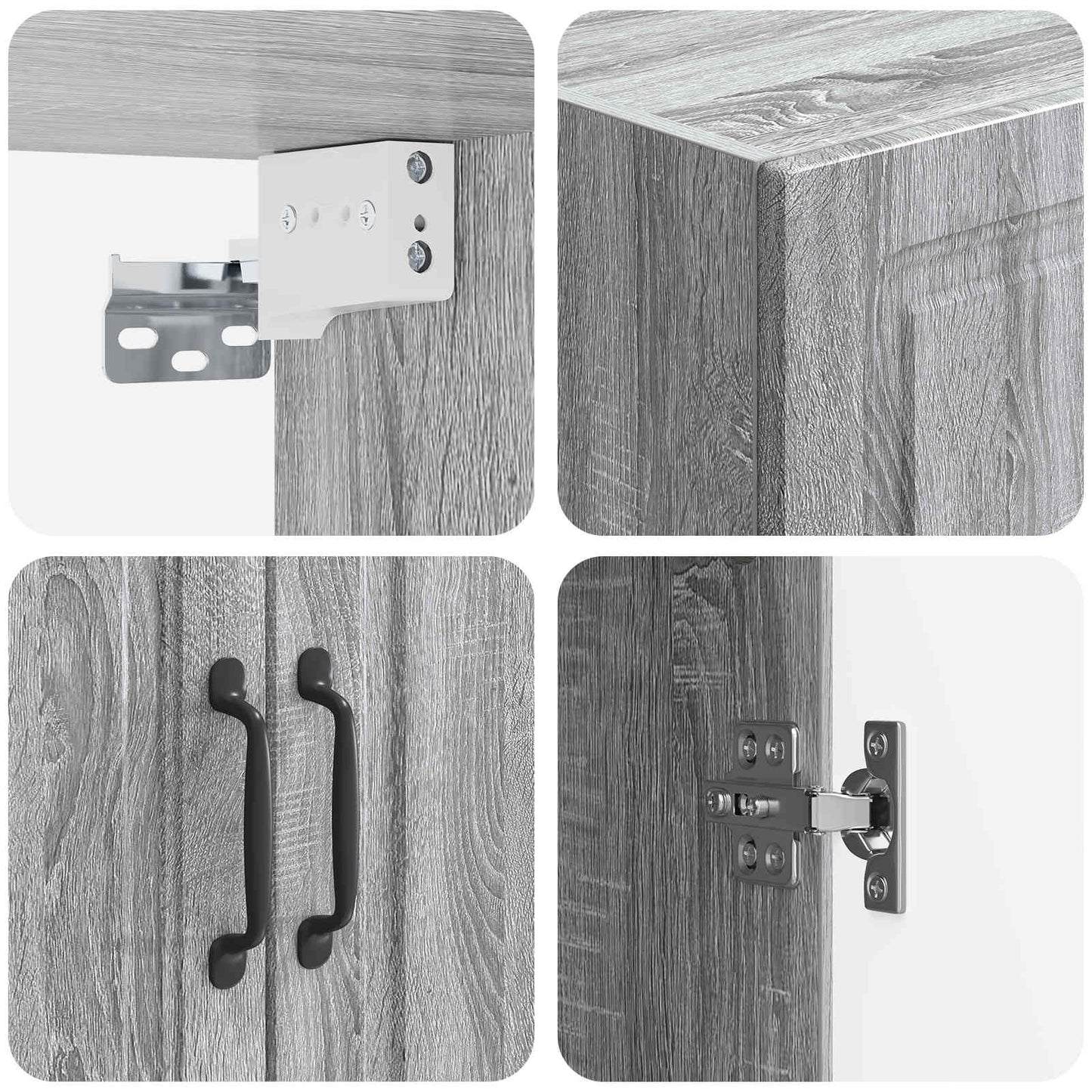 Wall-Mounted Cabinet 66 x 34.5 x 90 cm Engineered Wood