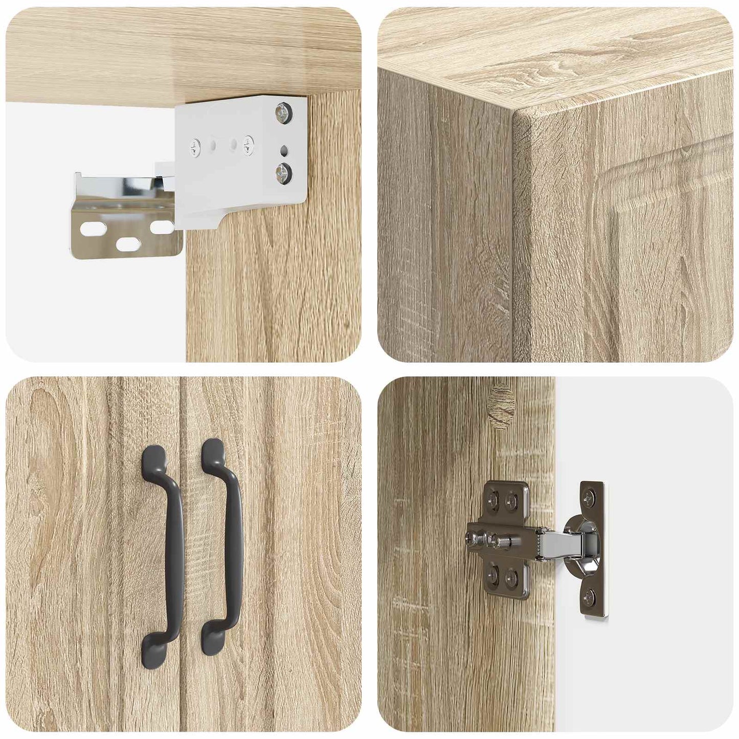 Wall-Mounted Cabinet Sonoma Oak 59 x 31 x 60 cm Engineered Wood