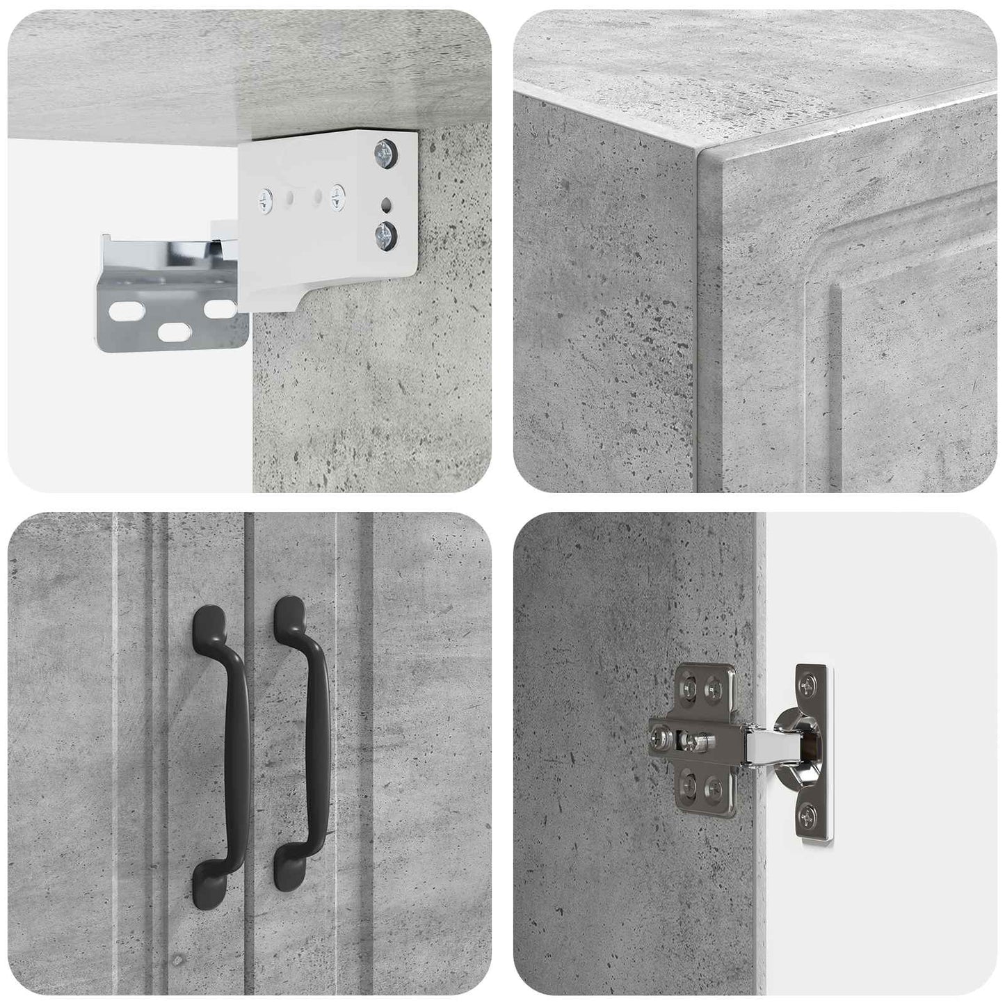 Wall-Mounted Cabinet Concrete Grey 59 x 31 x 60 cm