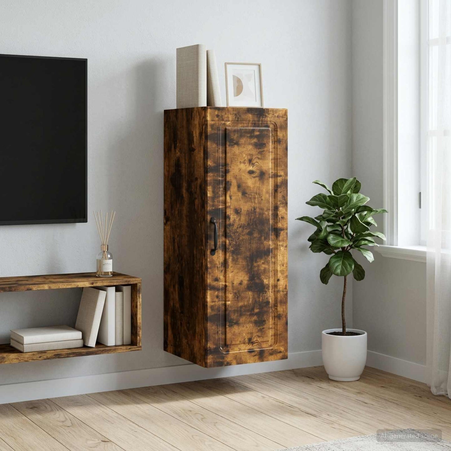 Wall-Mounted Cabinet 33 x 34.5 x 90 cm Engineered Wood