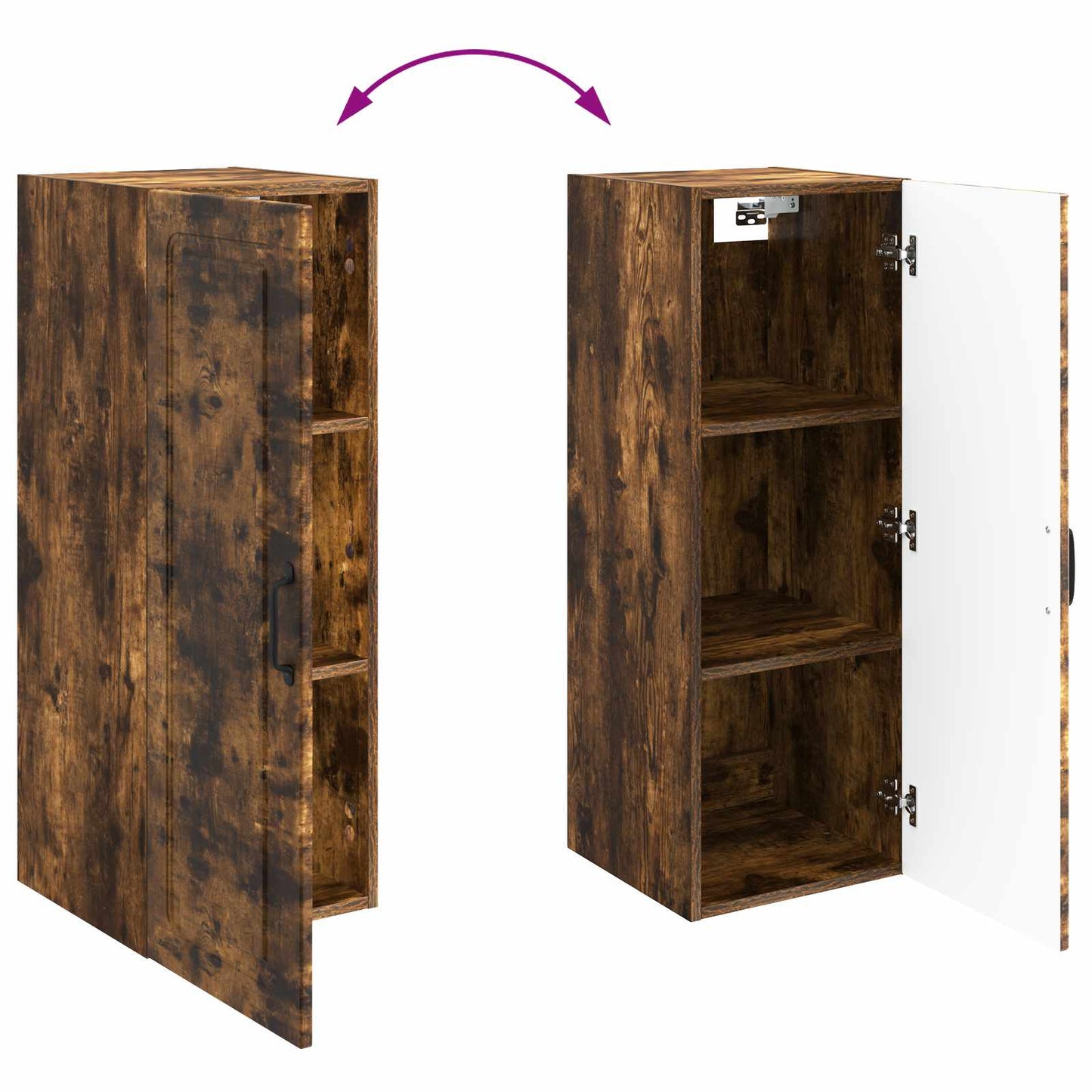 Wall-Mounted Cabinet 33 x 34.5 x 90 cm Engineered Wood
