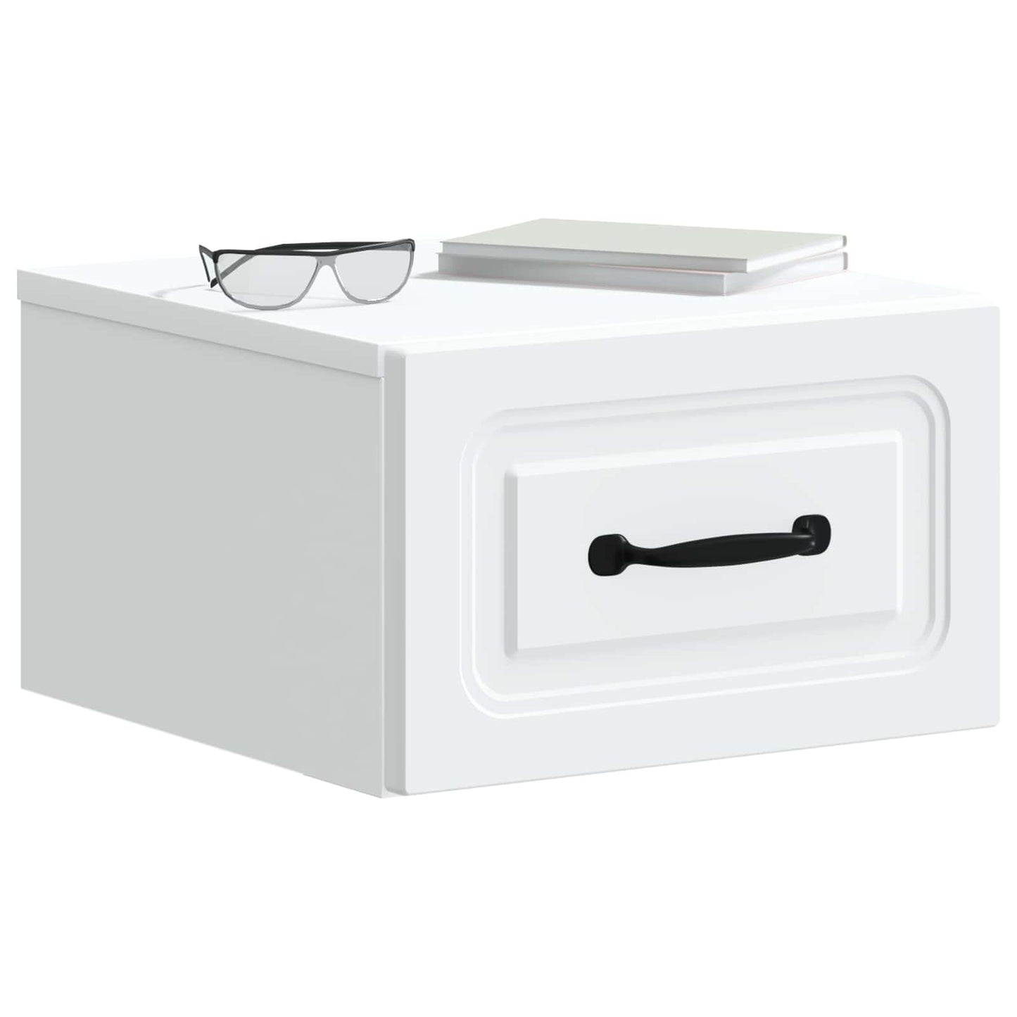 Wall-Mounted Bedside Cabinet 2 pcs White 34.5 x 33 x 20 cm