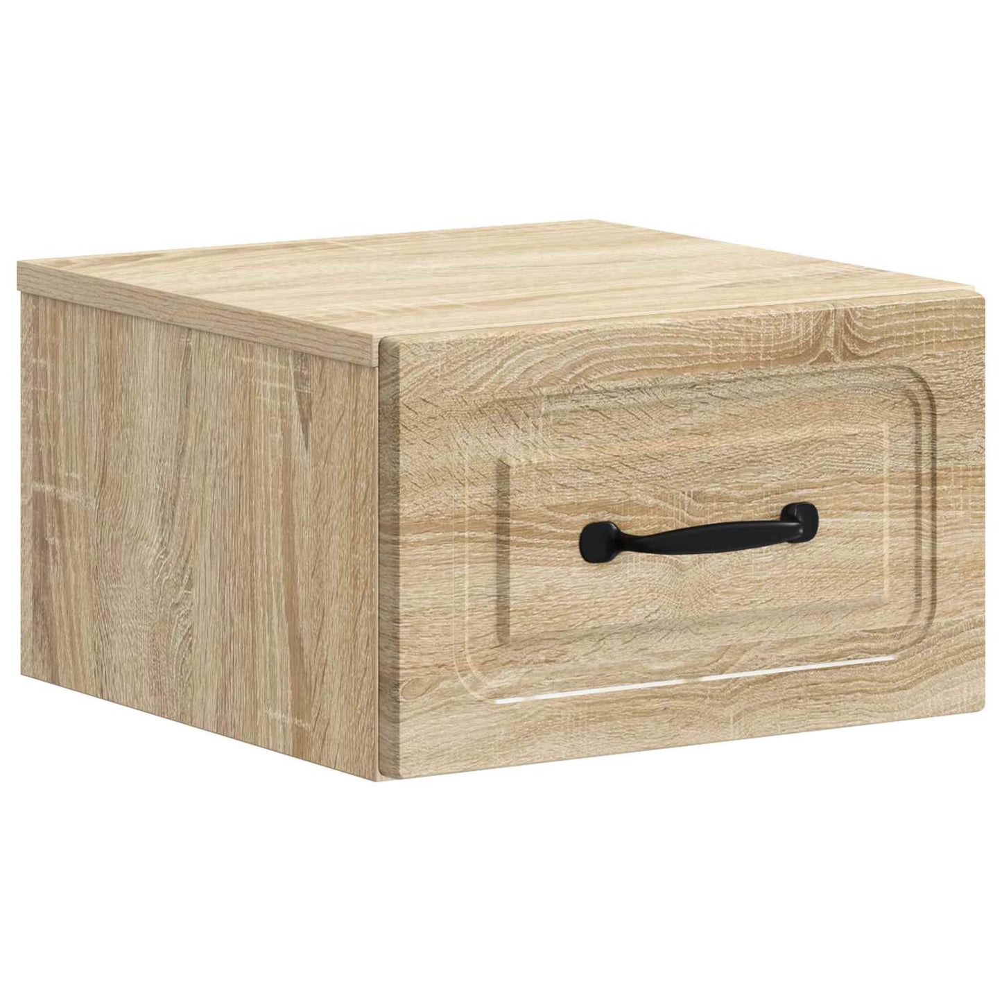 Wall-Mounted Bedside Cabinet Sonoma Oak 34.5 x 33 x 20 cm