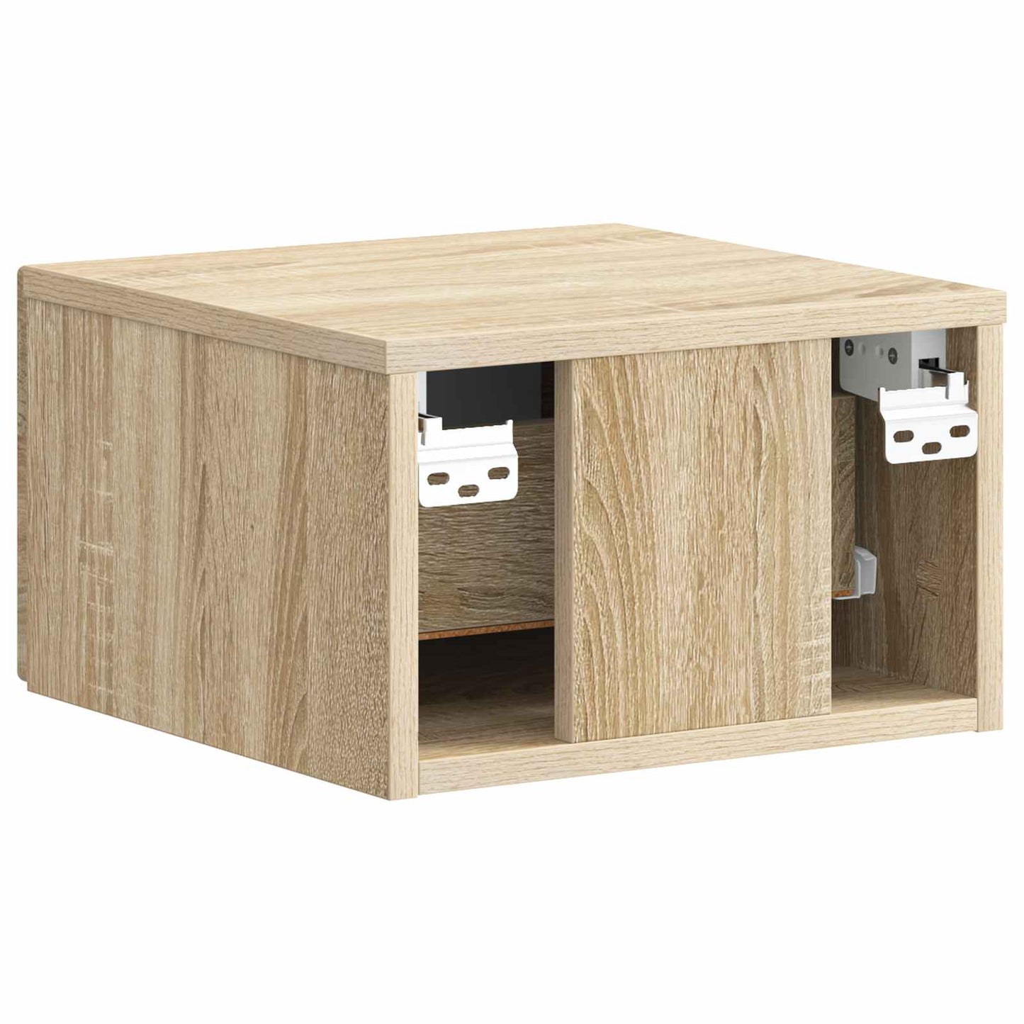 Wall-Mounted Bedside Cabinet 2 pcs Sonoma Oak 34.5 x 33 x 20 cm