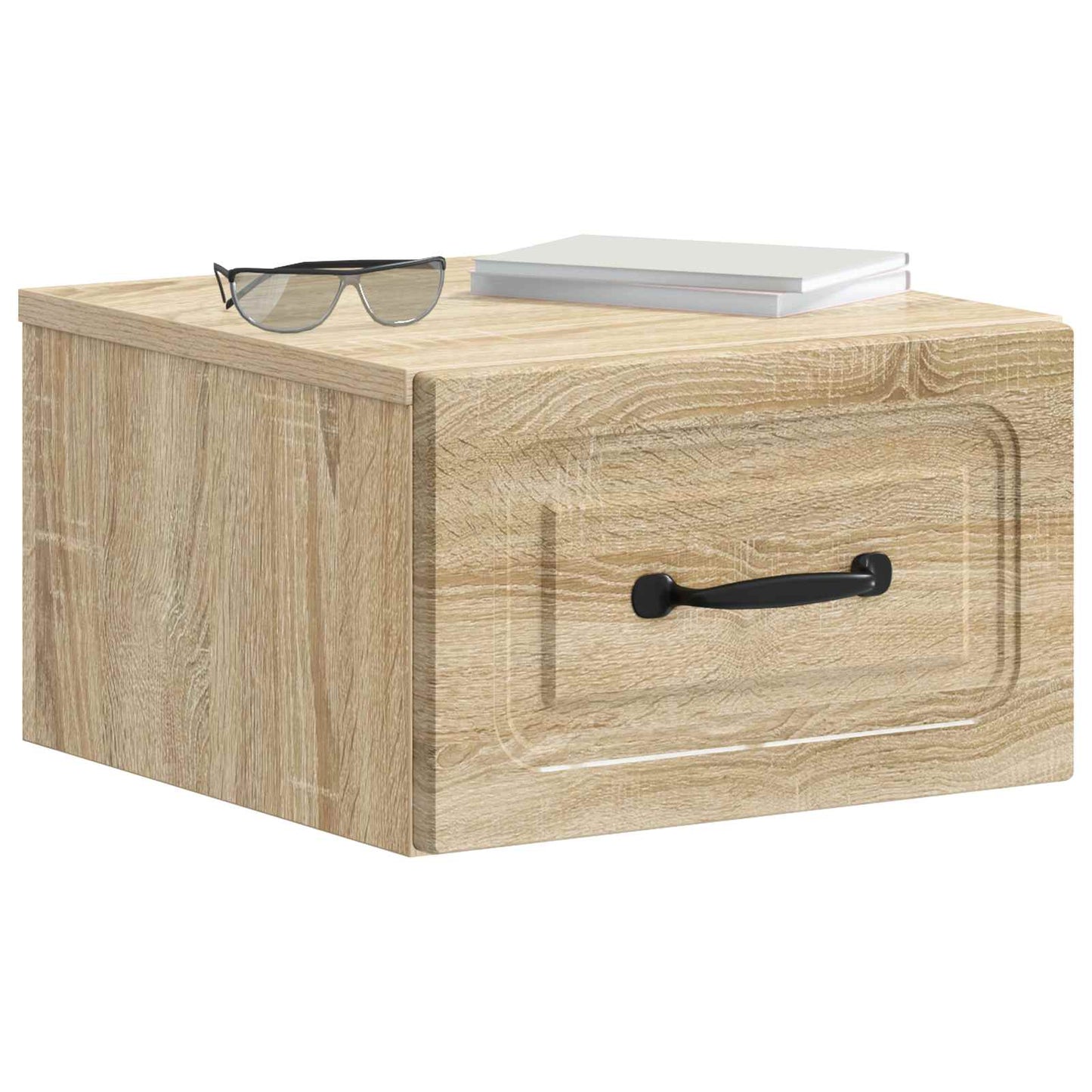 Wall-Mounted Bedside Cabinet 2 pcs Sonoma Oak 34.5 x 33 x 20 cm