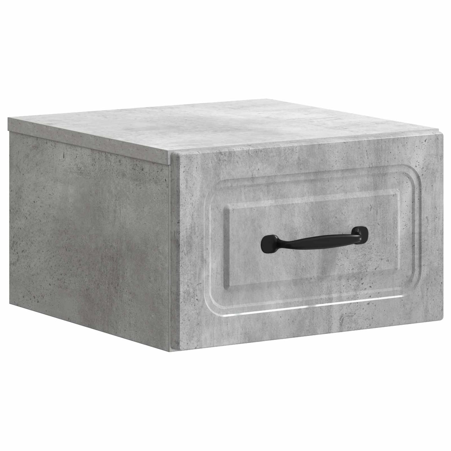 Wall-Mounted Bedside Cabinet Concrete Grey 34.5 x 33 x 20 cm