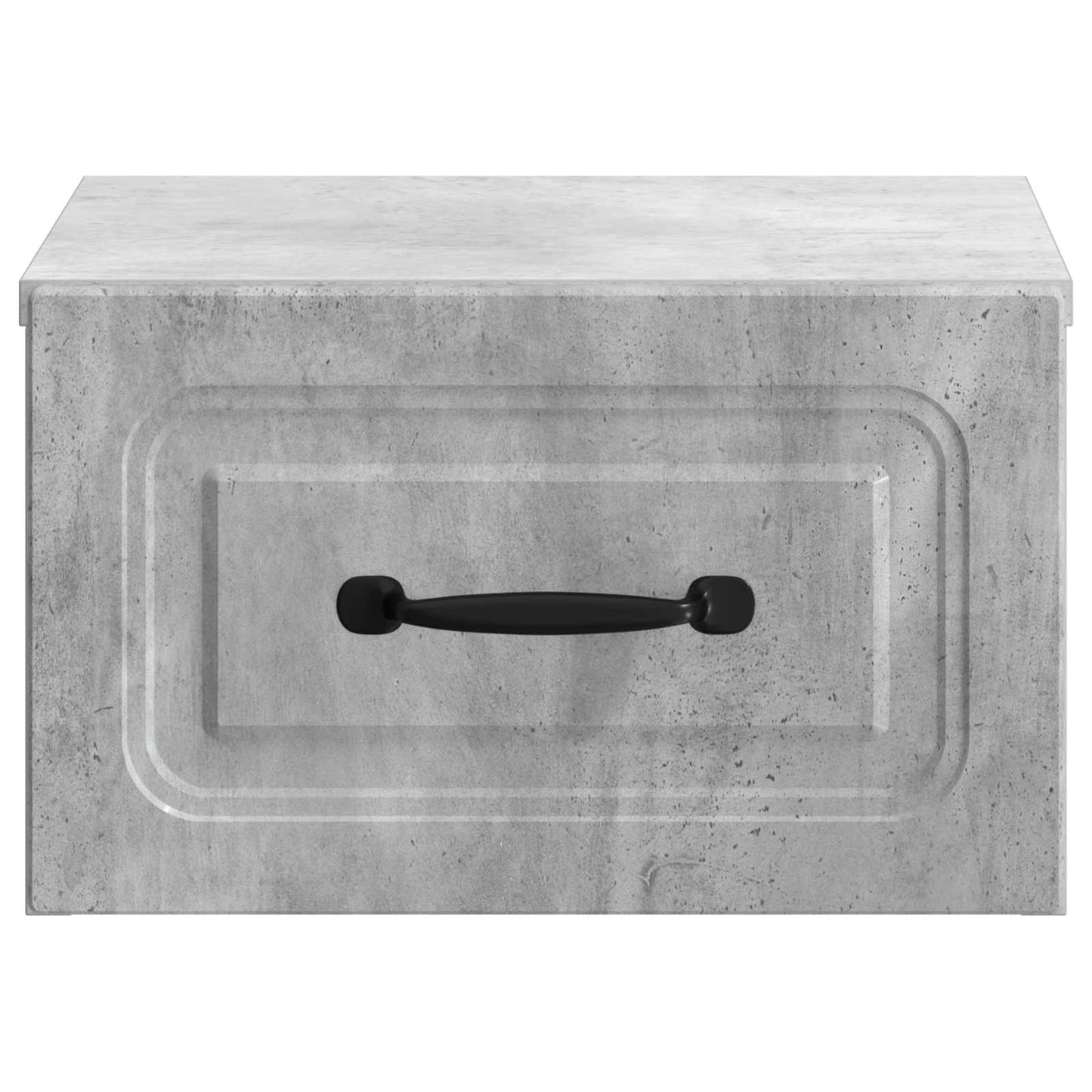 Wall-Mounted Bedside Cabinet with Drawer 2 pcs Concrete Grey