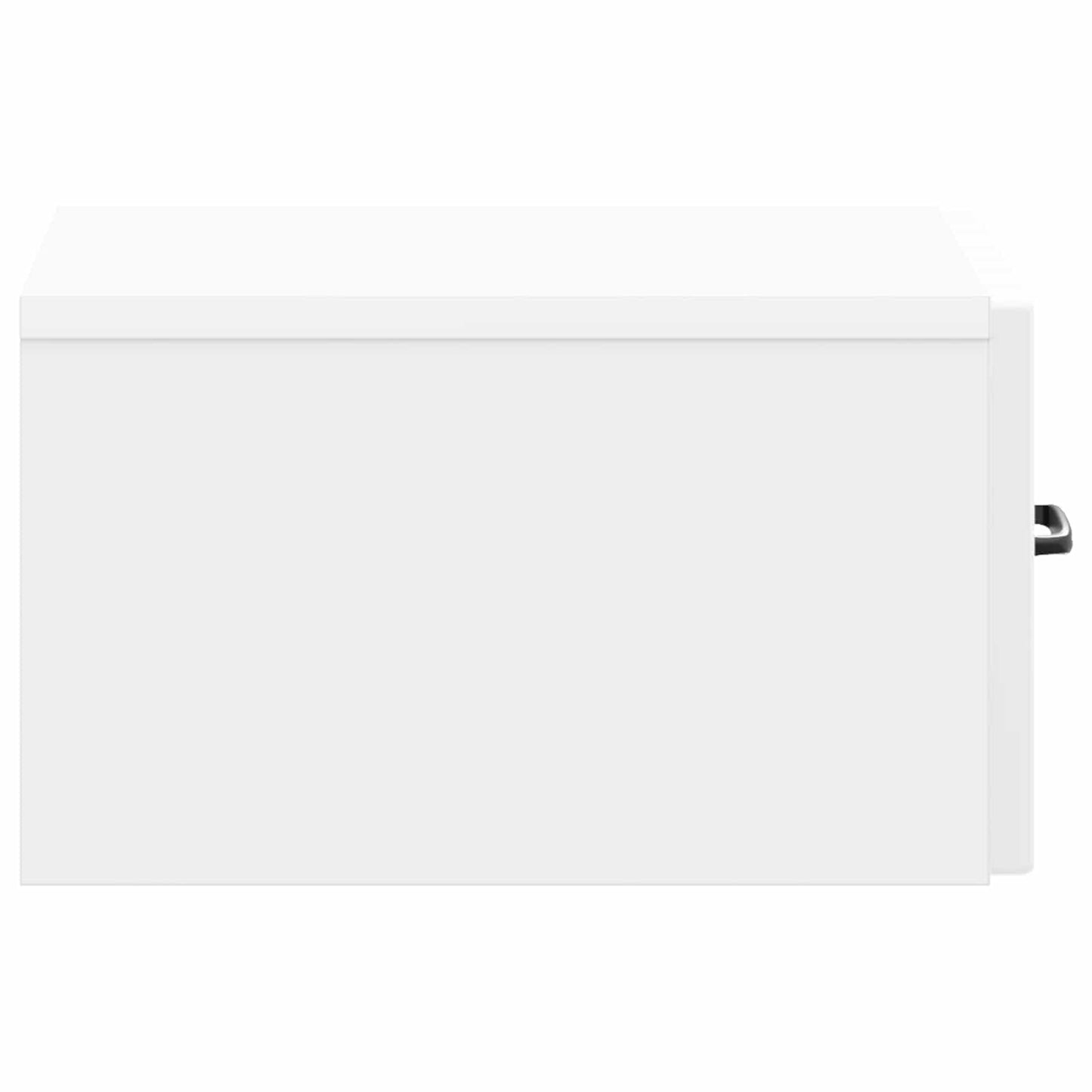 Wall-Mounted Bedside Cabinet High Gloss White 34.5 x 33 x 20 cm