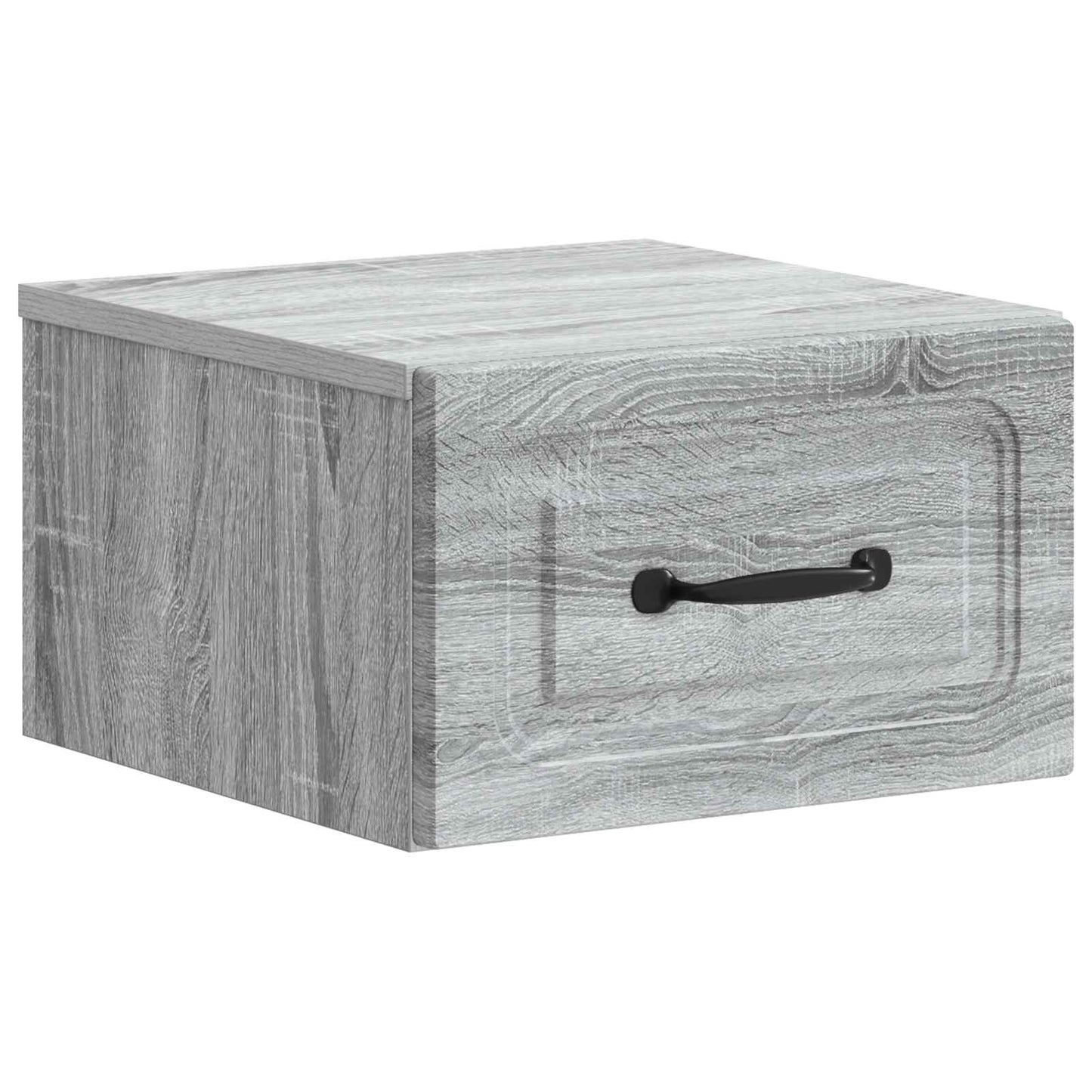 Wall-Mounted Bedside Cabinet Grey Sonoma 34.5 x 33 x 20 cm