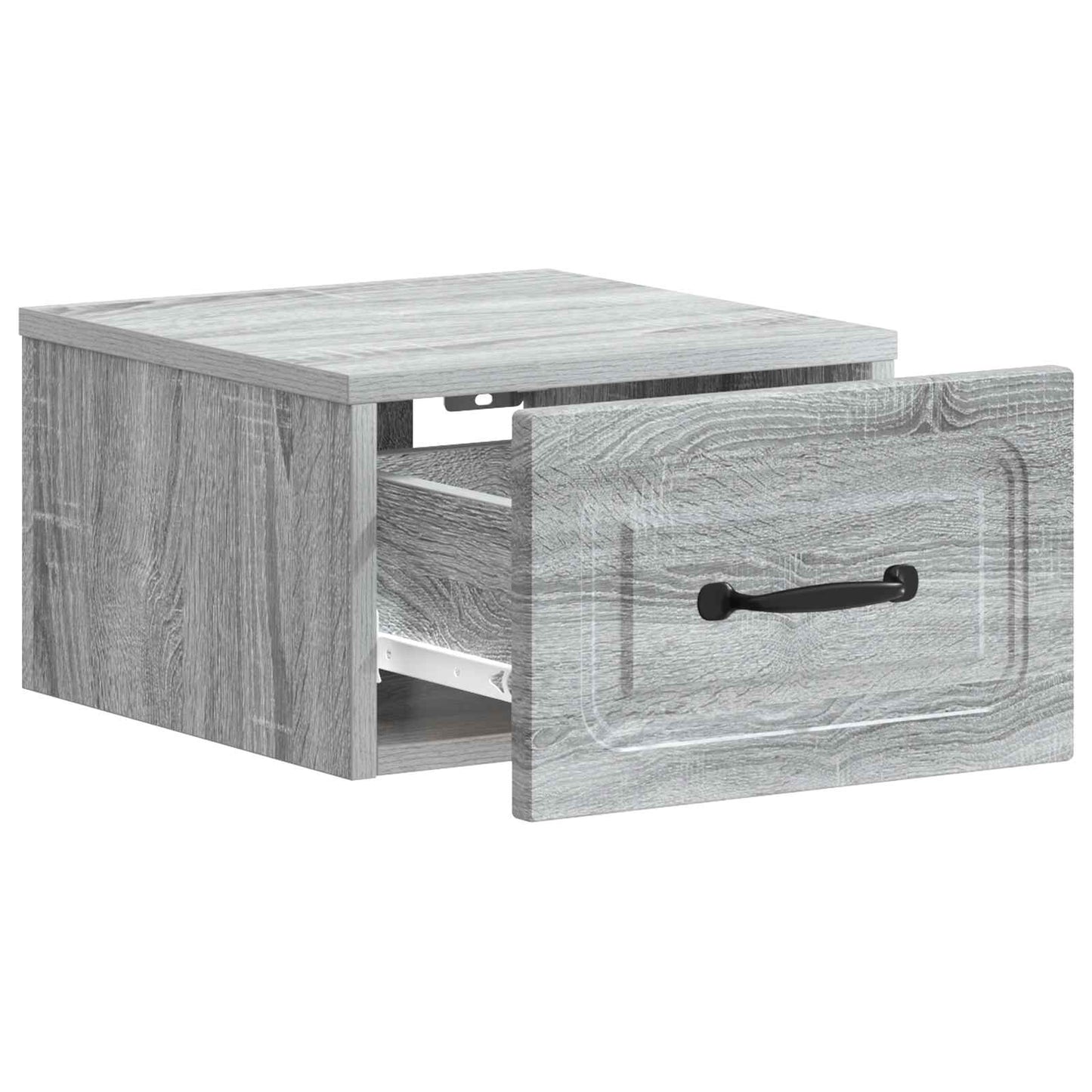 Wall-Mounted Bedside Cabinet Grey Sonoma 34.5 x 33 x 20 cm