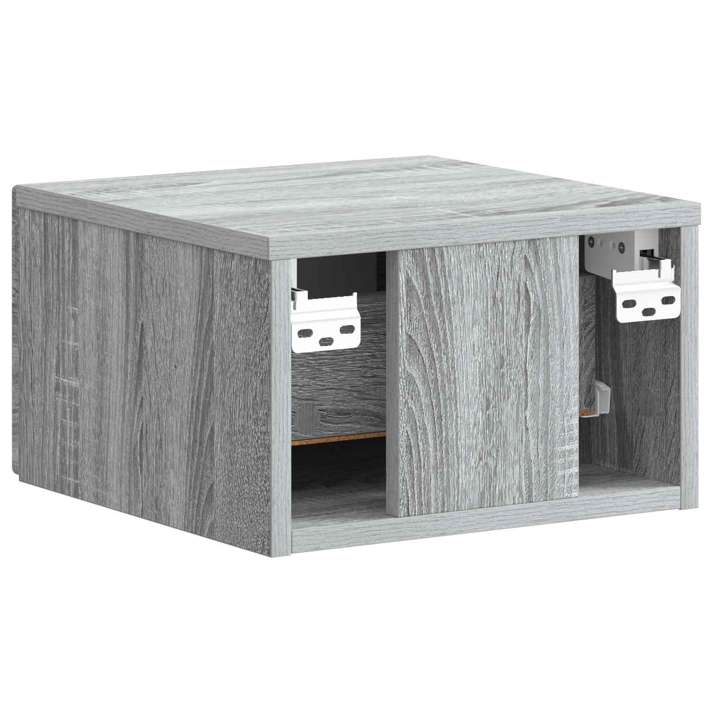 Wall-Mounted Bedside Cabinet Grey Sonoma 34.5 x 33 x 20 cm