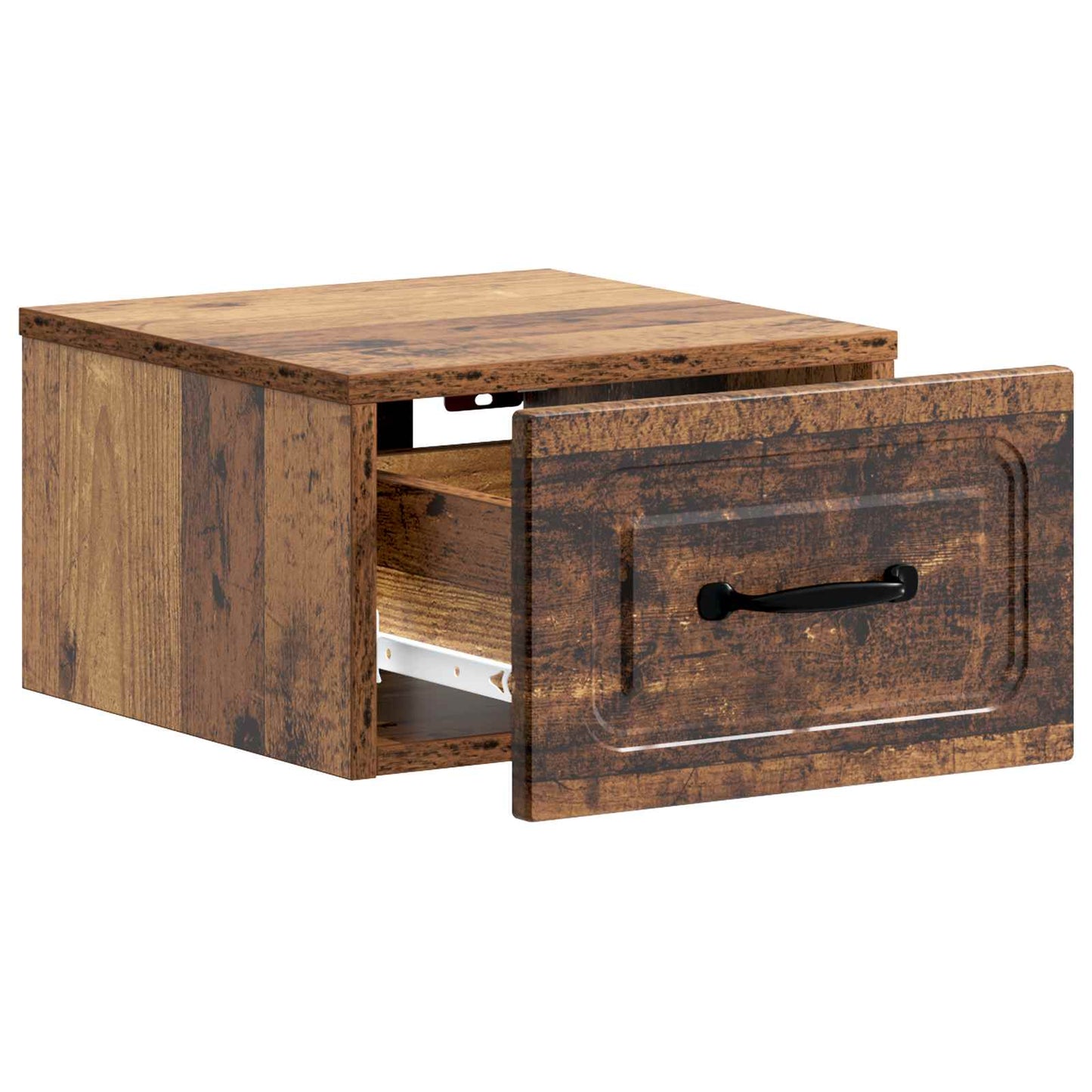 Wall-Mounted Bedside Cabinet Old Wood 34.5 x 33 x 20 cm