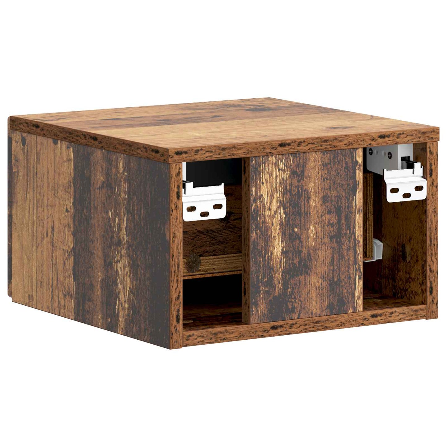 Wall-Mounted Bedside Cabinet 2 pcs Old Wood 34.5 x 33 x 20 cm