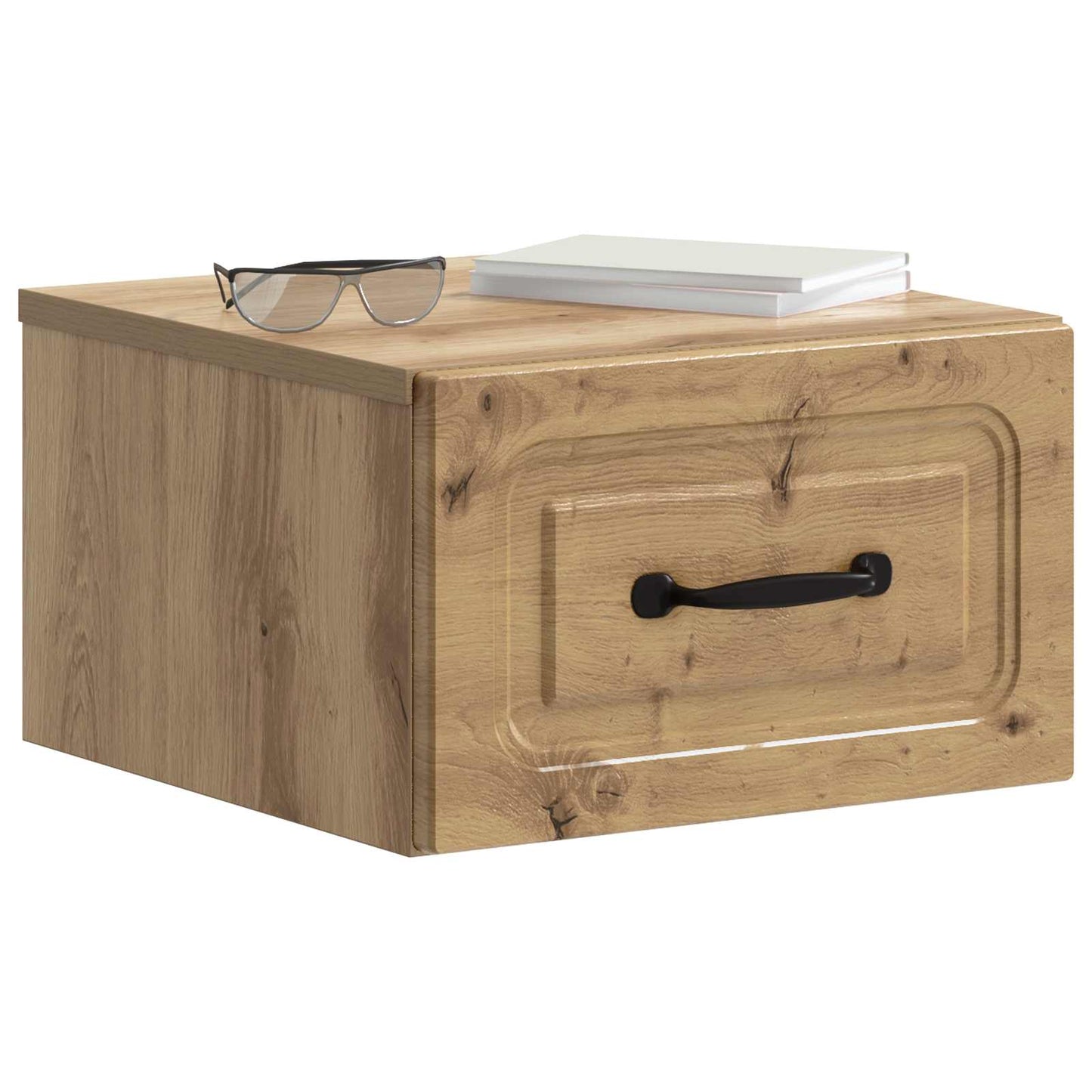Wall-Mounted Bedside Cabinet Artisan Oak 34.5 x 33 x 20 cm